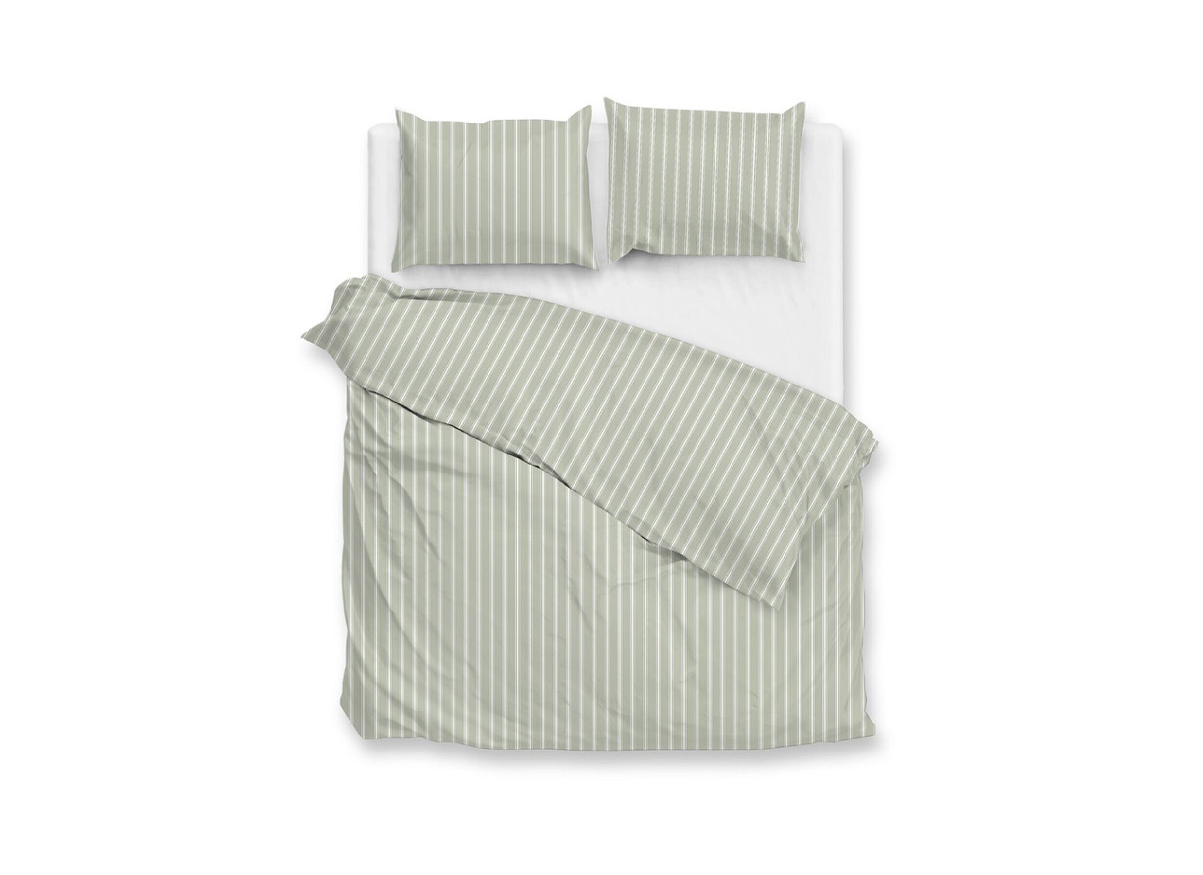 Plus Important - Housse de couette Percale 240x220cm - coton - smokey green