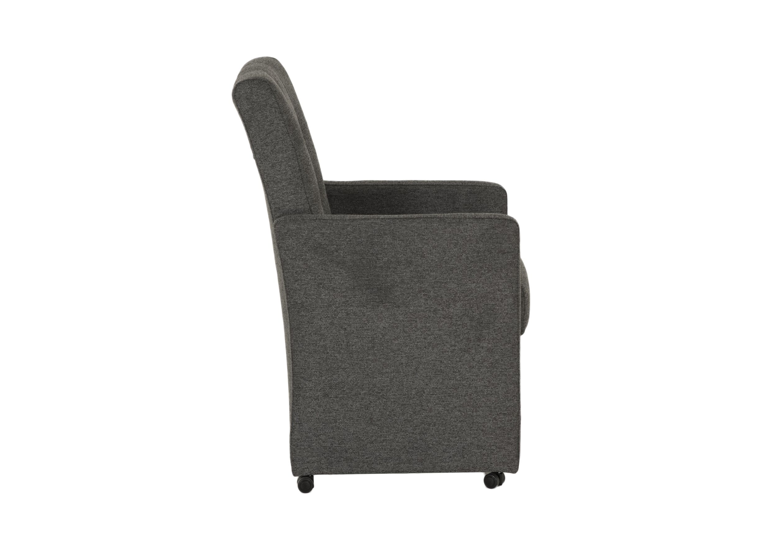 Aperçu - Chaise Bilbao 59x57x97cm - tissu - anthracite