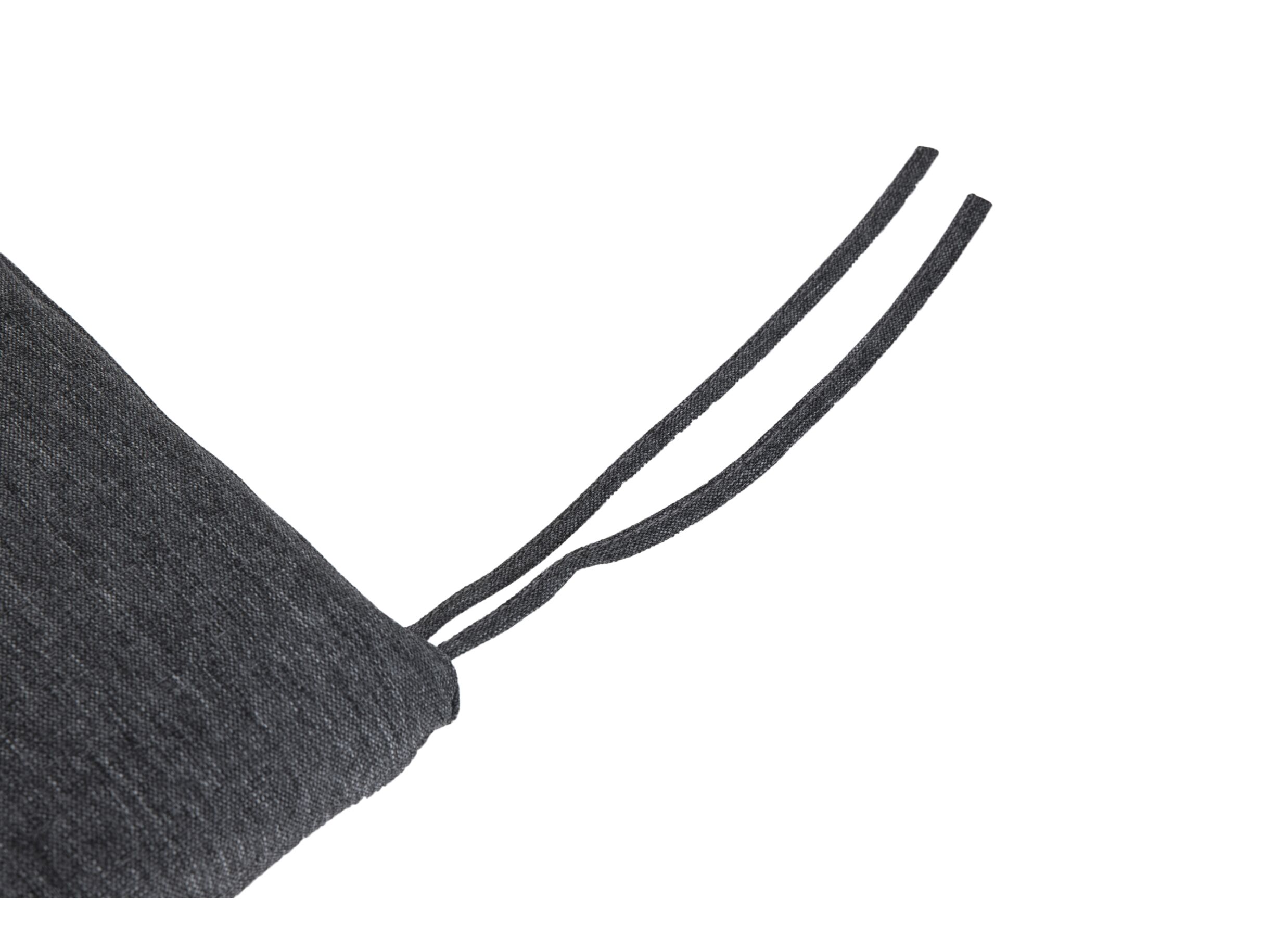 Detail - Coussin d'assise Nona 39x39cm -fibre polyester - anthracite
