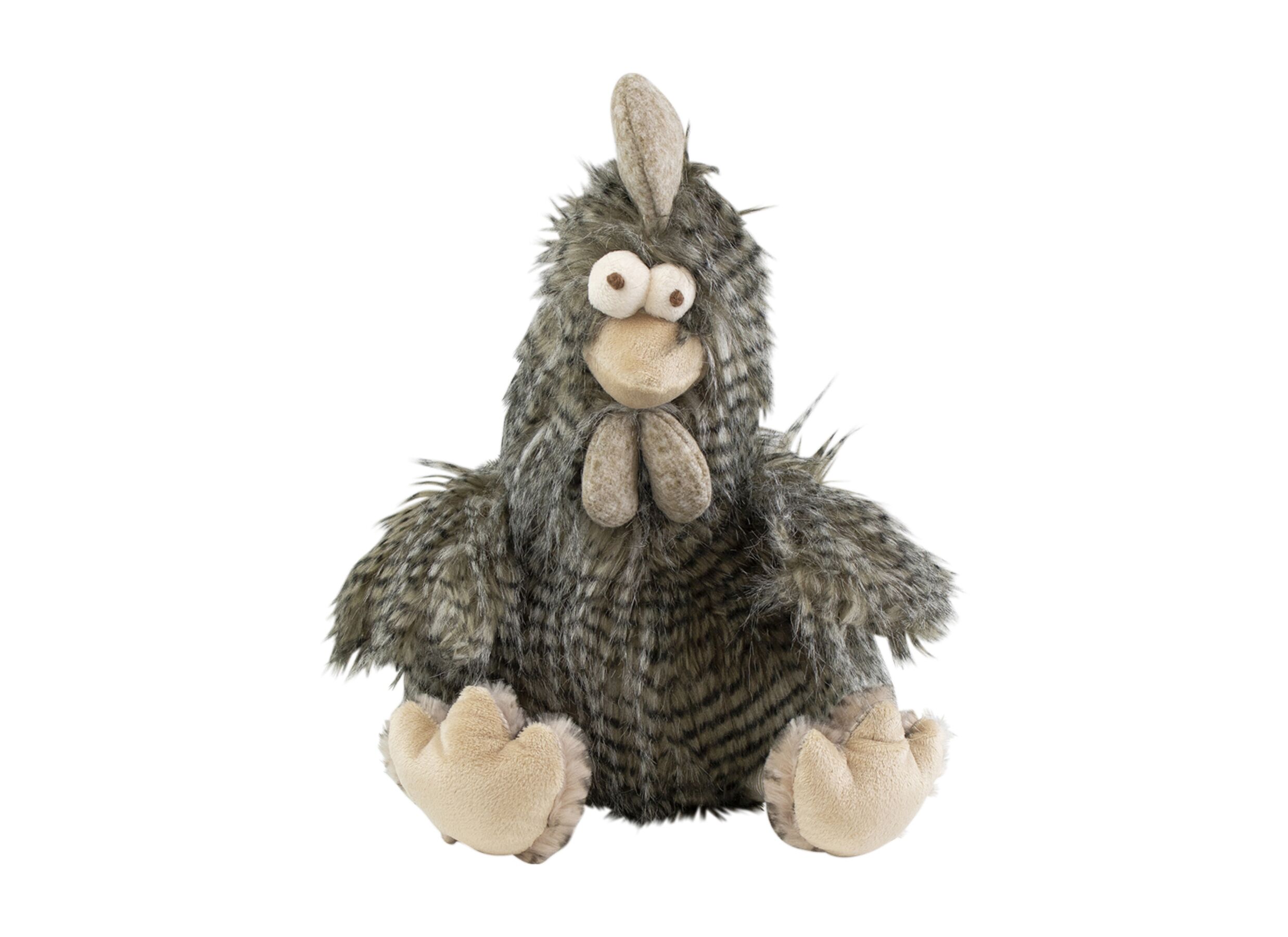 Knuffel Haan H29cm - stof - grijs - Knuffel Haan H29cm - stof - grijs