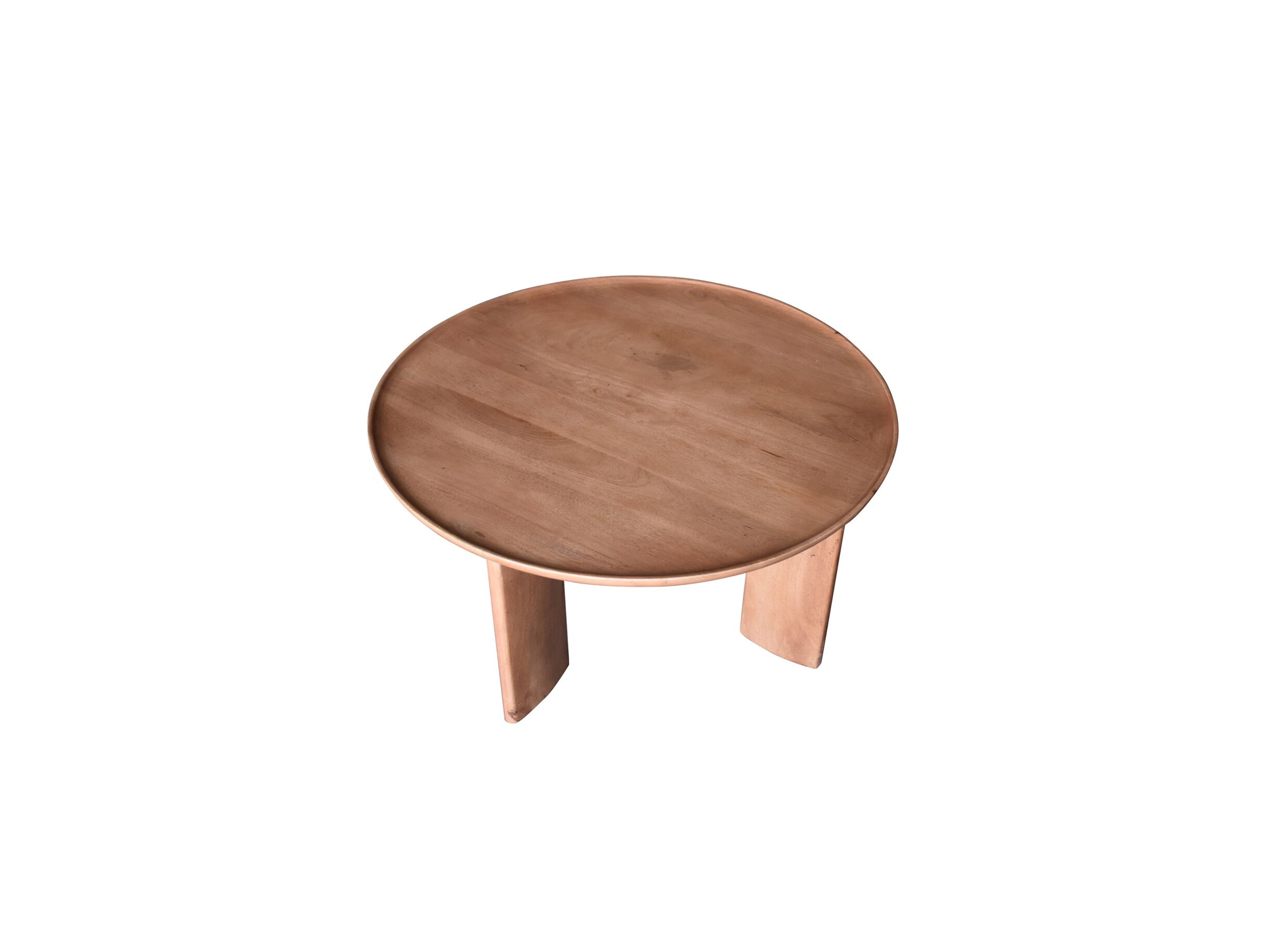 Aperçu - Table d'appoint Spinoza Ø80cm - manguier massif - naturel