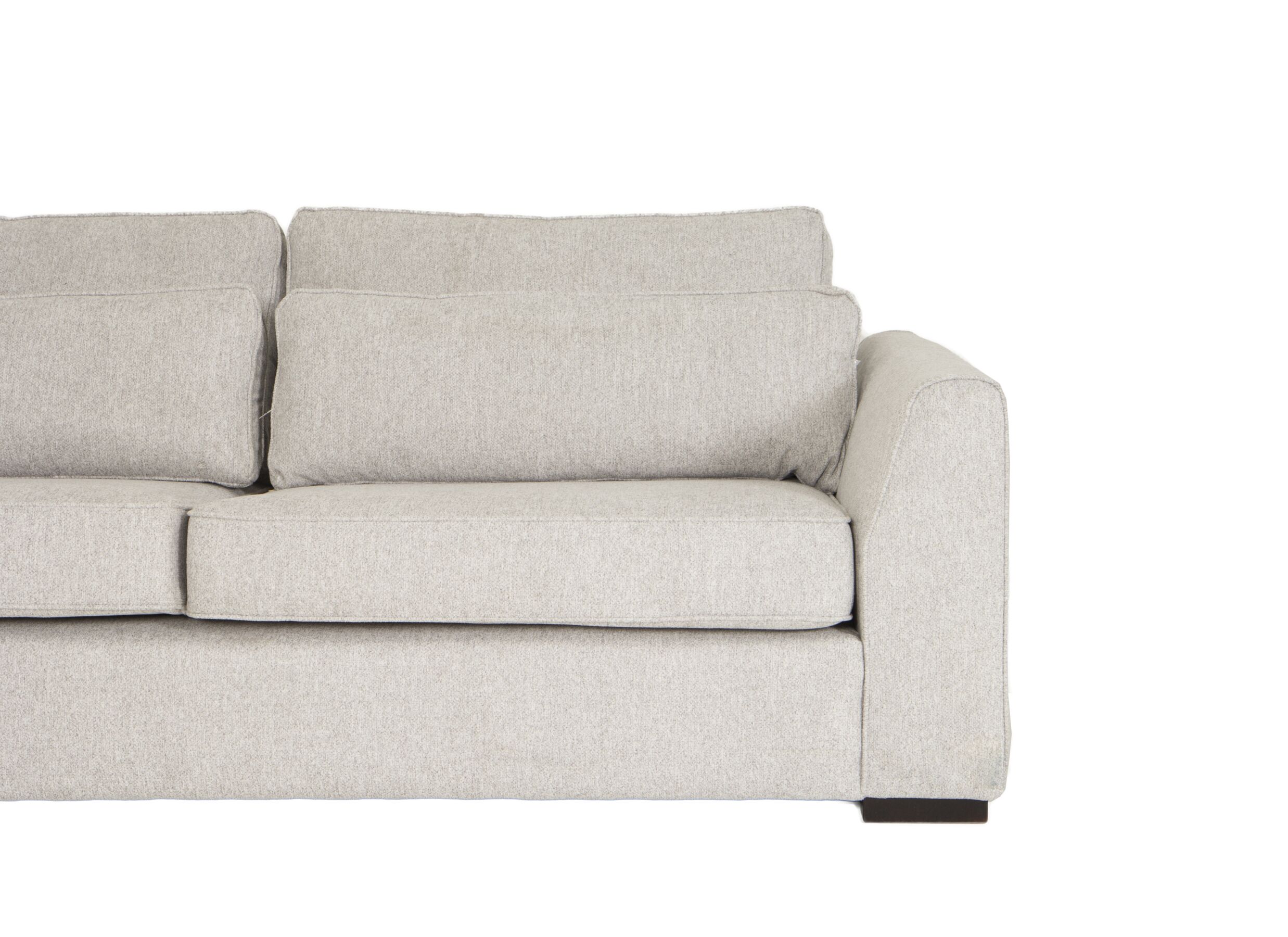 Detailfoto - Hoeksalon Alcamo 331x184cm - stof - beige