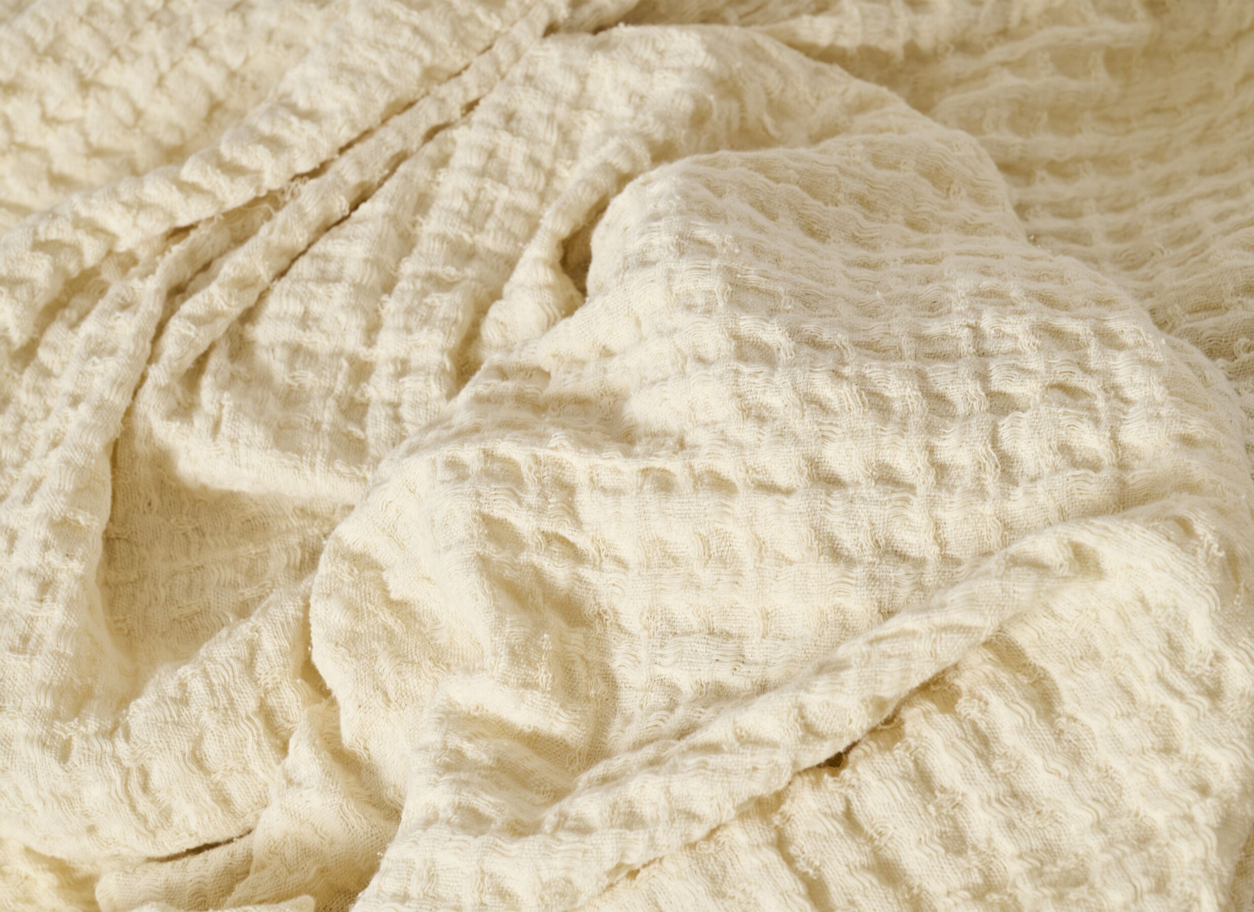 Plaid Biarritz 150x200cm - katoen - ecru - Plaid Biarritz 150x200cm - coton - écru