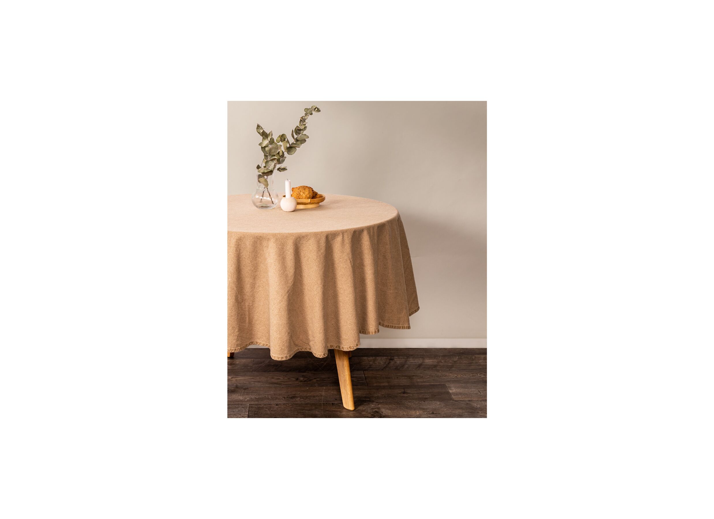 Tafelkleed Myrna Ø180cm indian tan