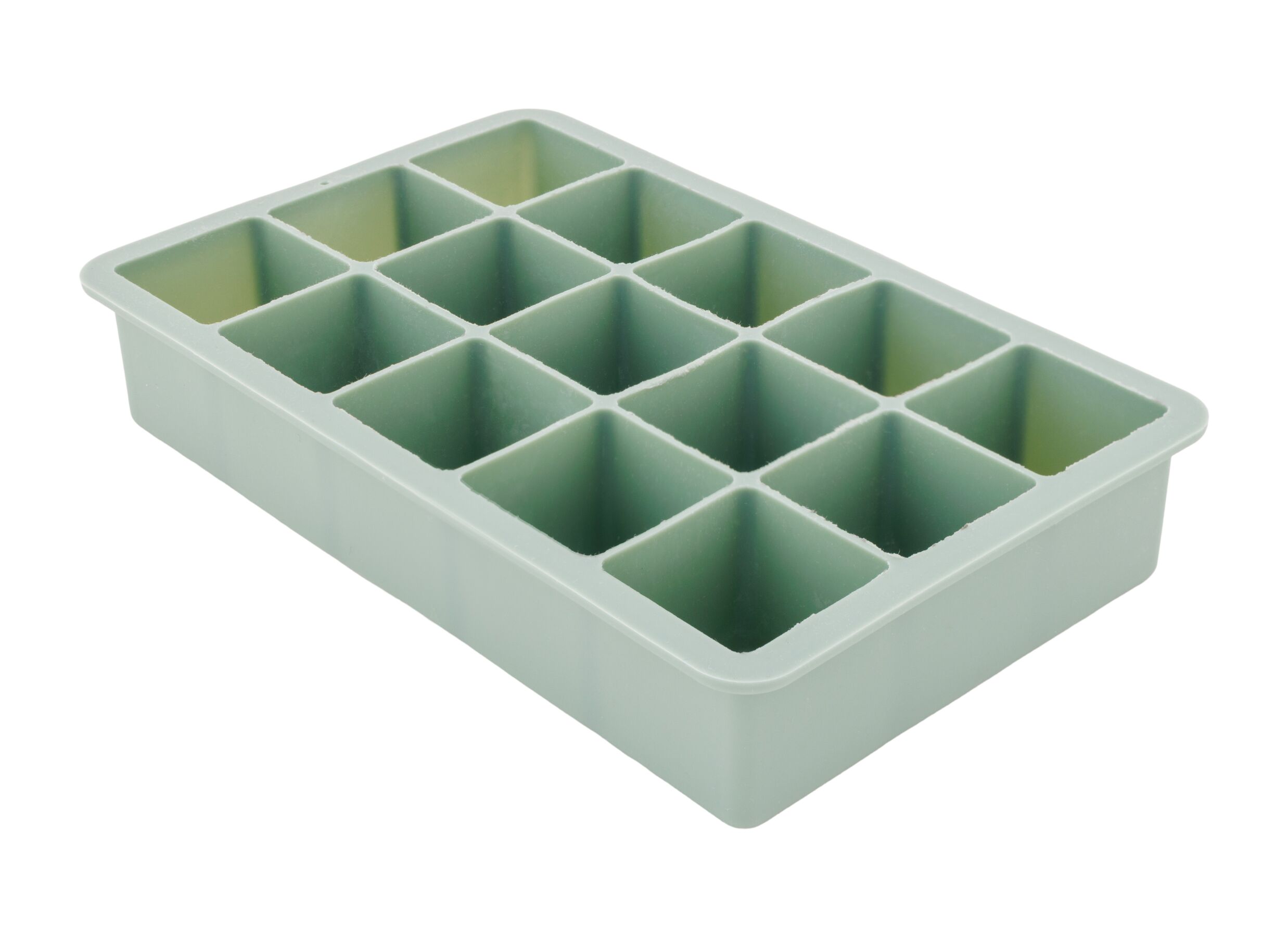 Ijsblokjesvorm 18 - Ijsblokjesvorm 18,3x11,3cm - silicone - groen