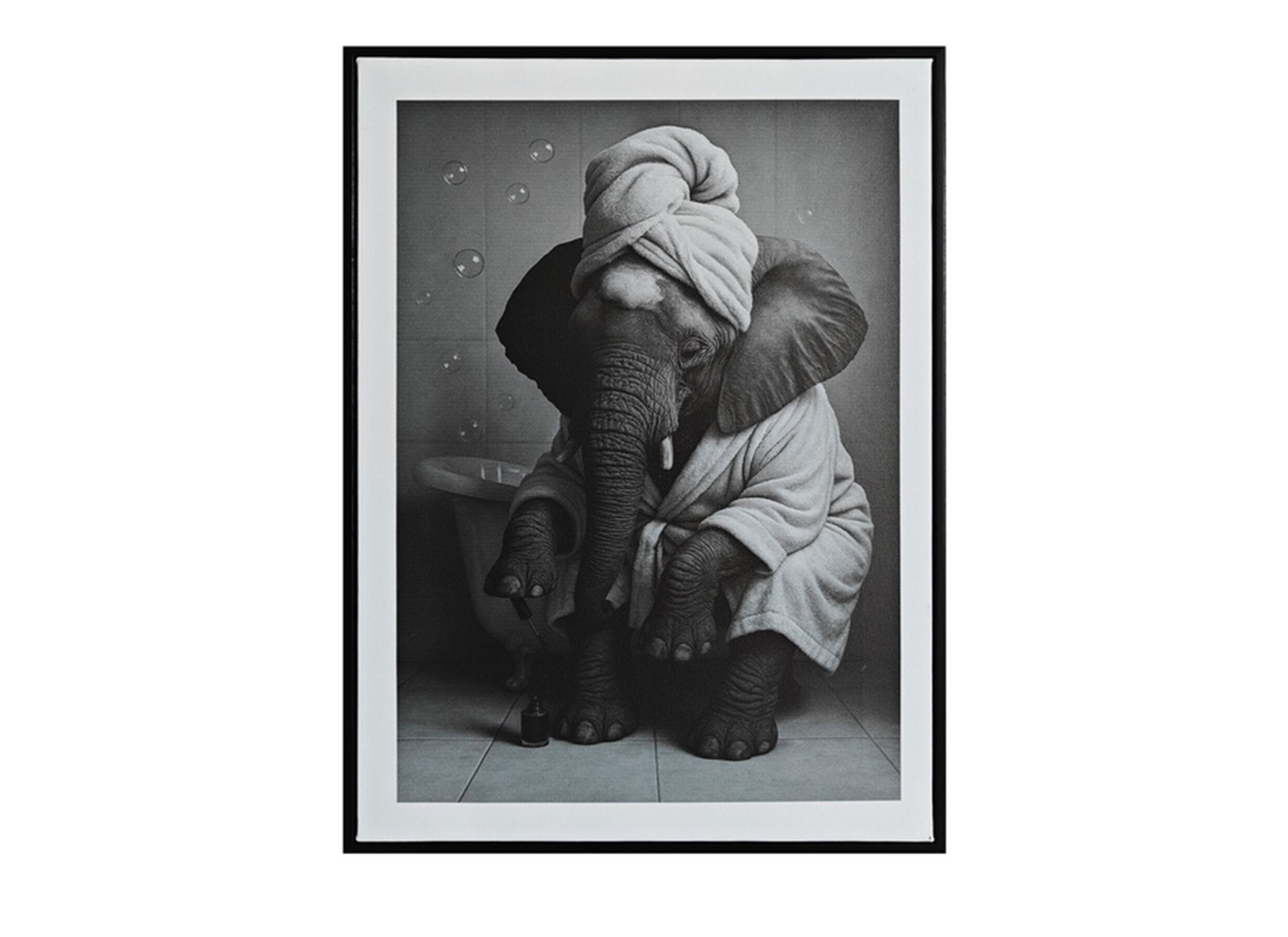 Print op canvas Elephant 30x40cm - Print op canvas Elephant 30x40cm