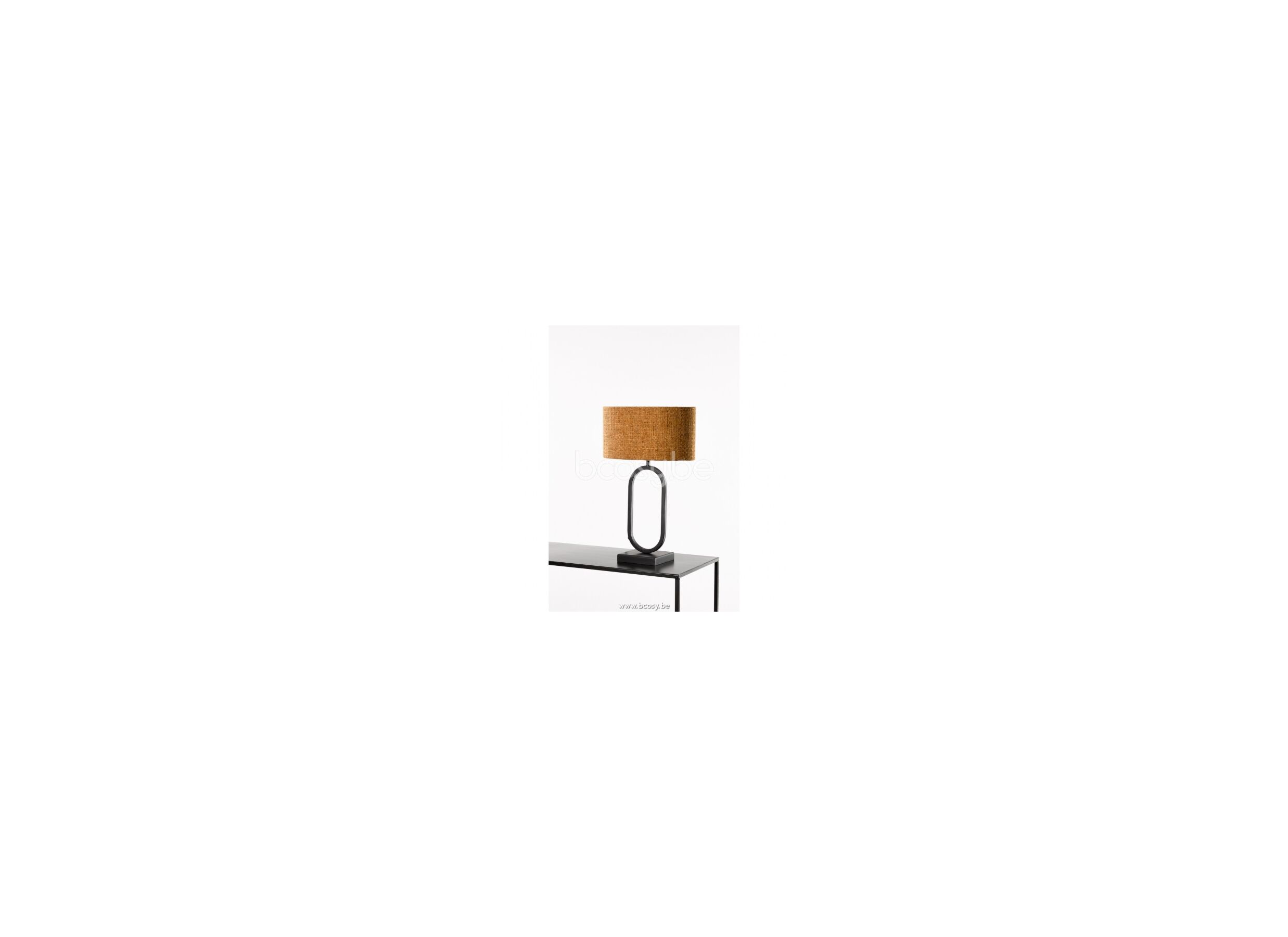 Lampe de table Rico E27 H40cm - métal - noir