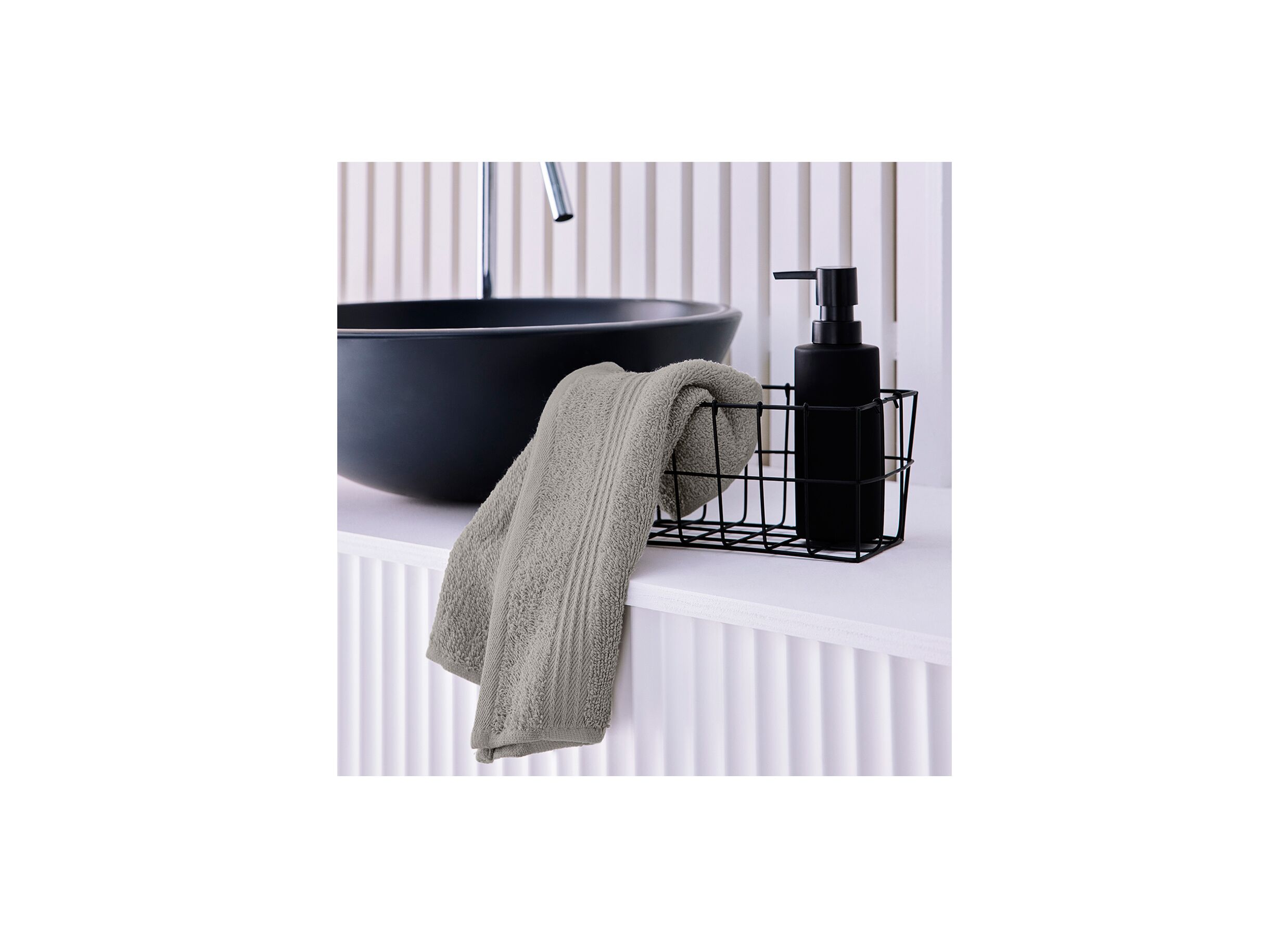 Serviette de bain Essential 30x50cm dune - Serviette de bain Essential 30x50cm dune