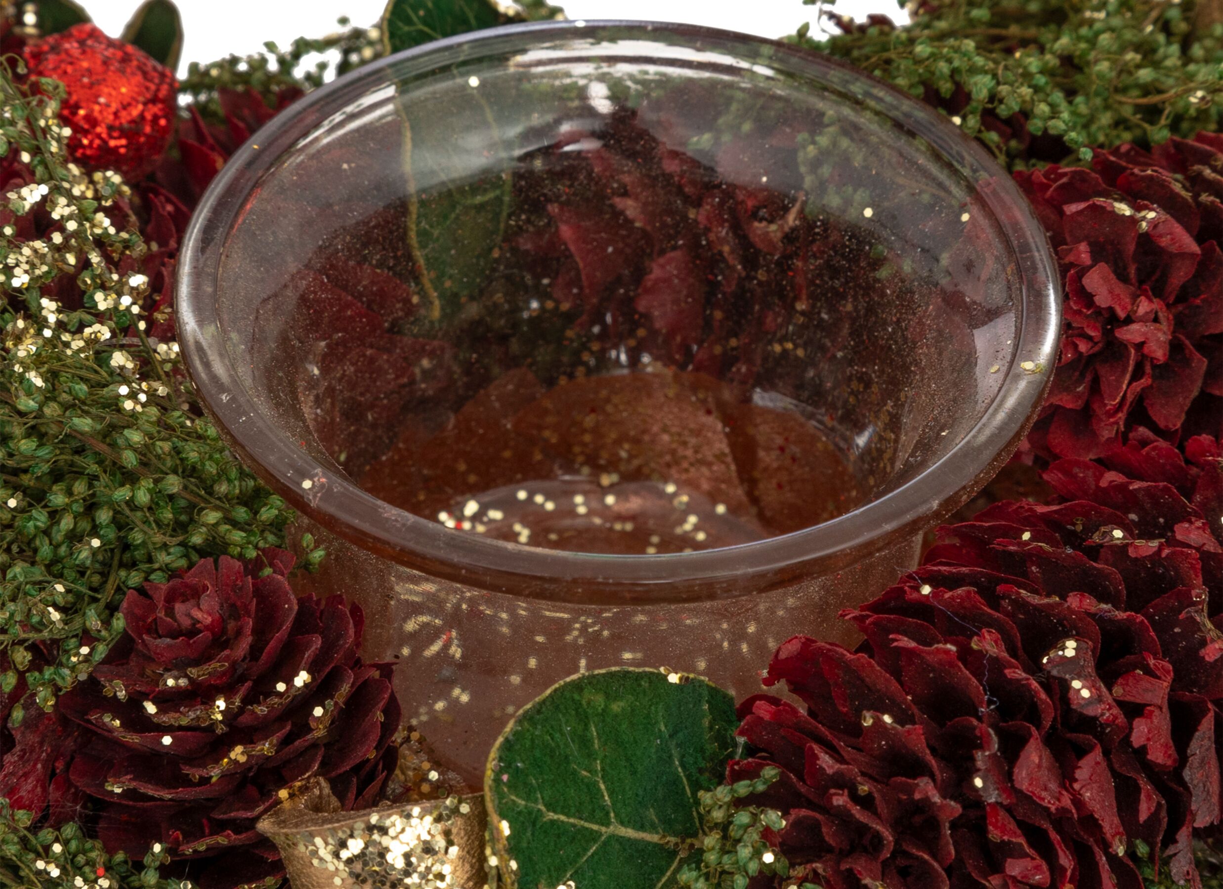Detailfoto - Kerstkrans rode appel Ø33x7cm