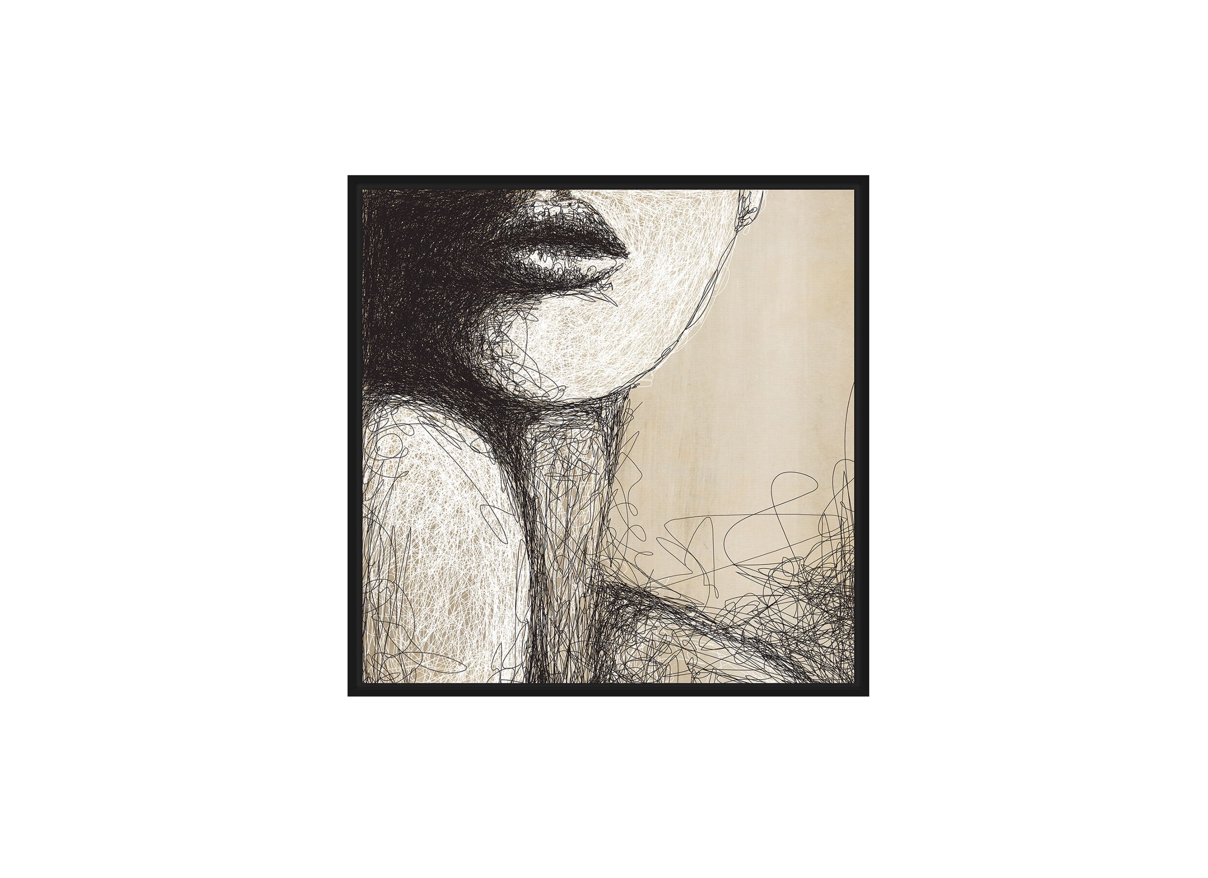 Print op canvas Mystery 80x80cm