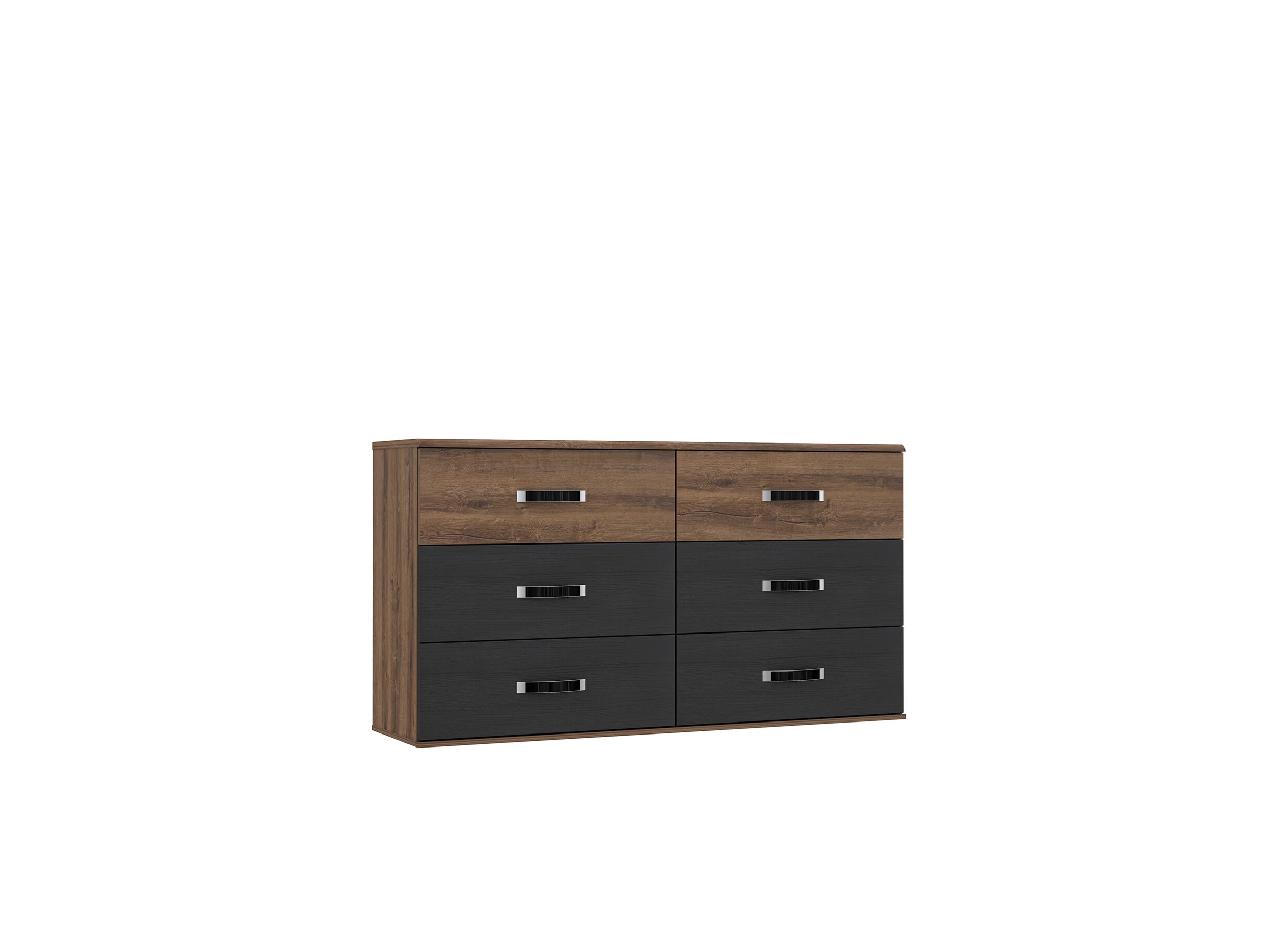 Commode 150x41x82cm - Commode Dolce 150x41x82cm - décor - mud oak/black oak