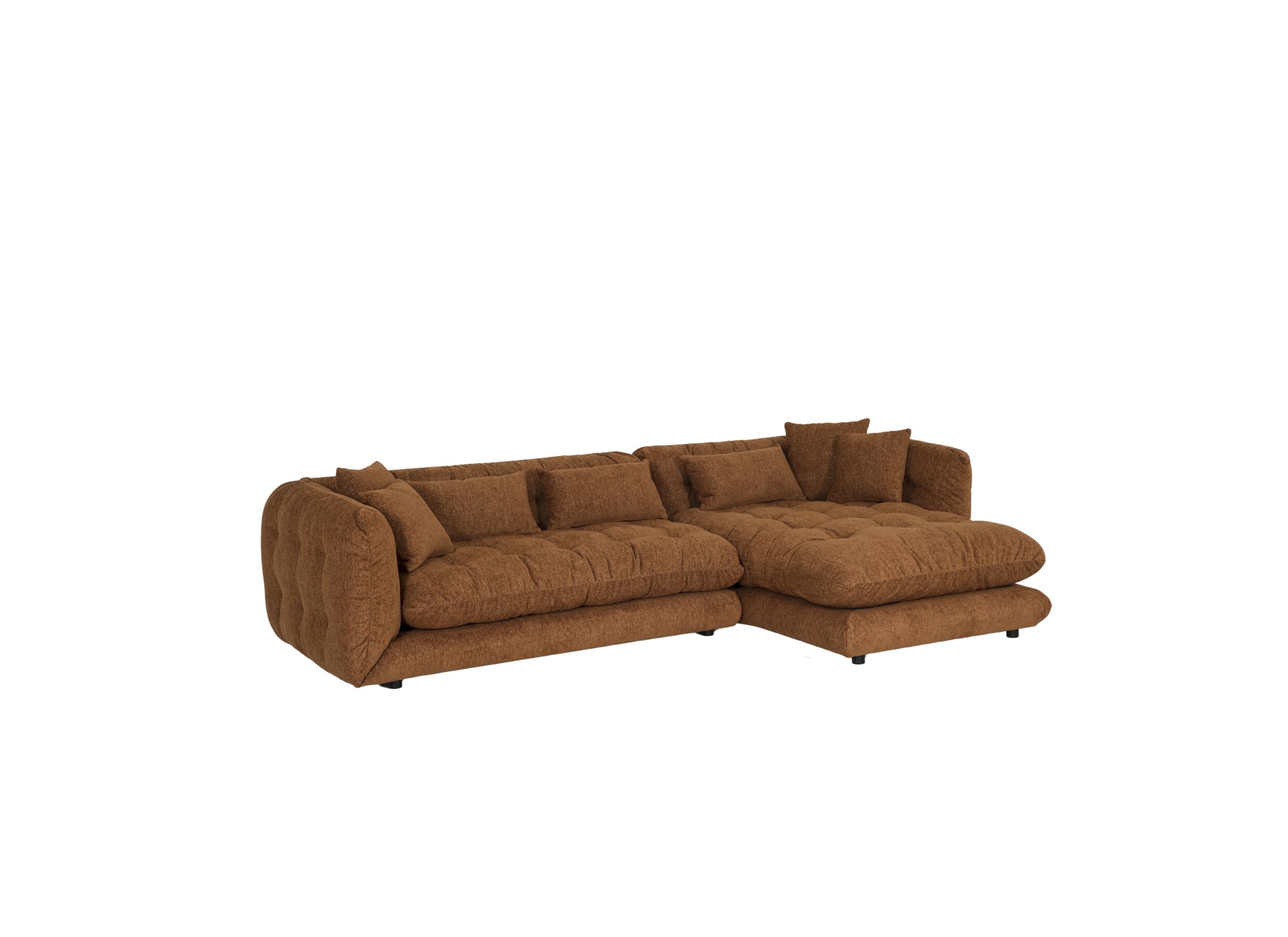 Hoeksalon Molise 300x185cm - stof - terra - Hoeksalon Molise 300x185cm - stof - terra
