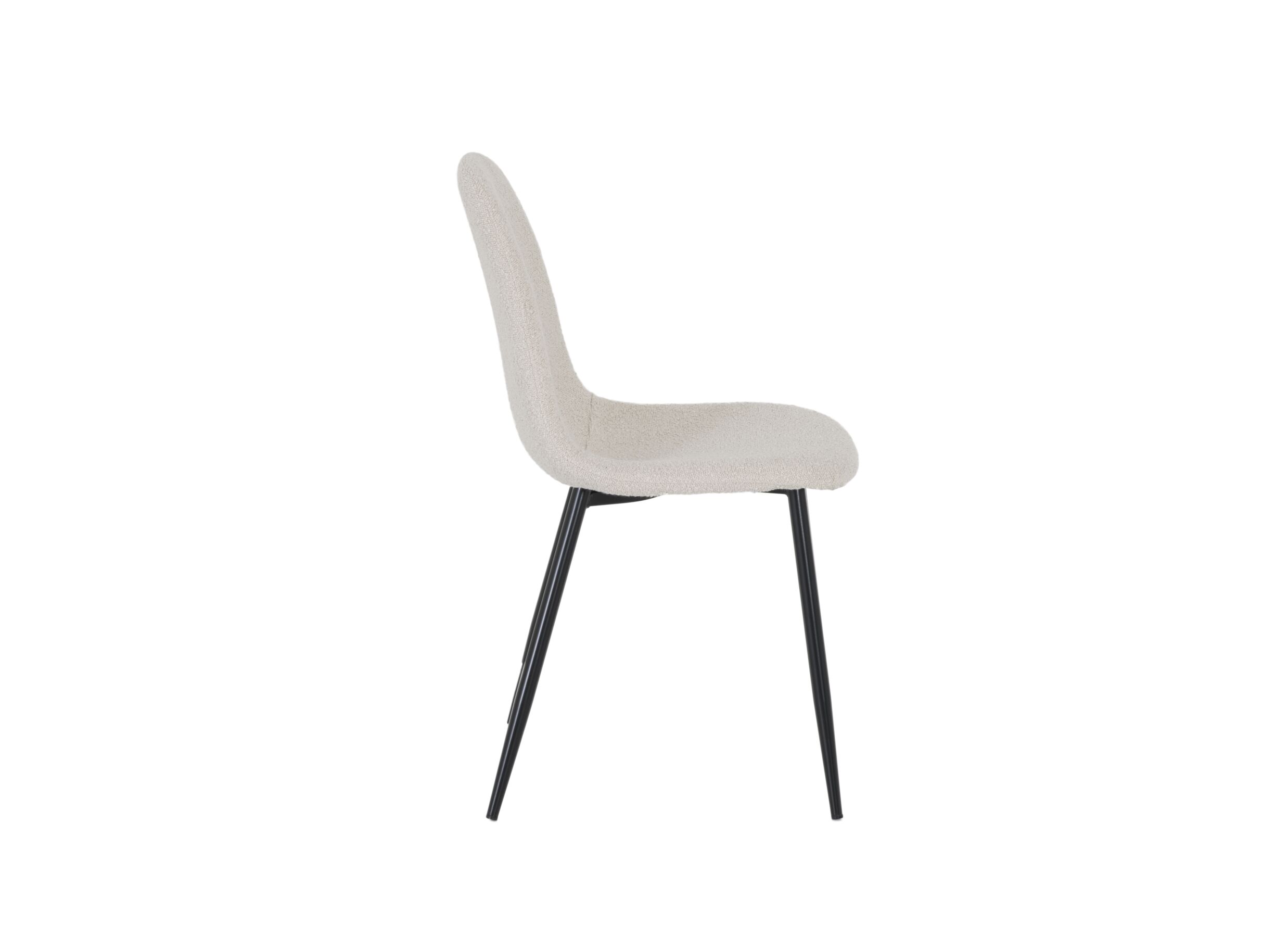 Stoel Charlton 44x53x87cm - molton - boucle beige