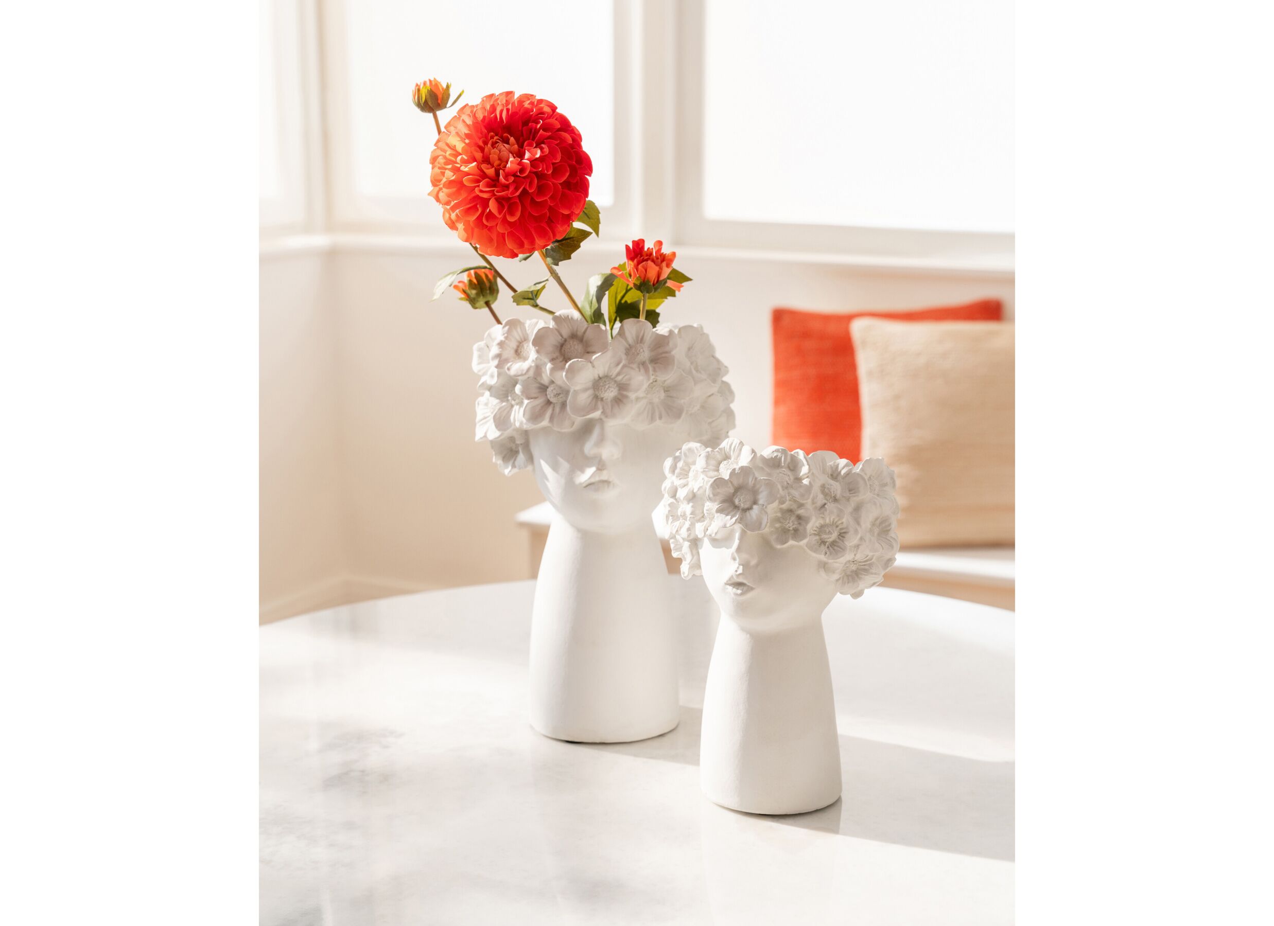 Foto ambiance - Fleur artificielle Dahlia H77cm