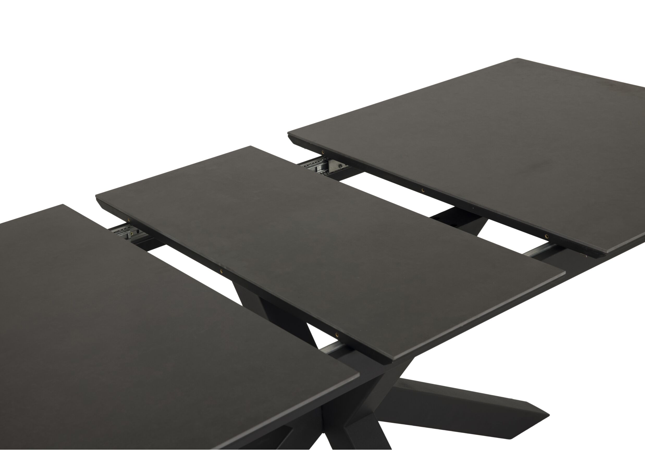 Detailfoto - Tafel Forge 190/240x90cm - MDF & metaal- grijs