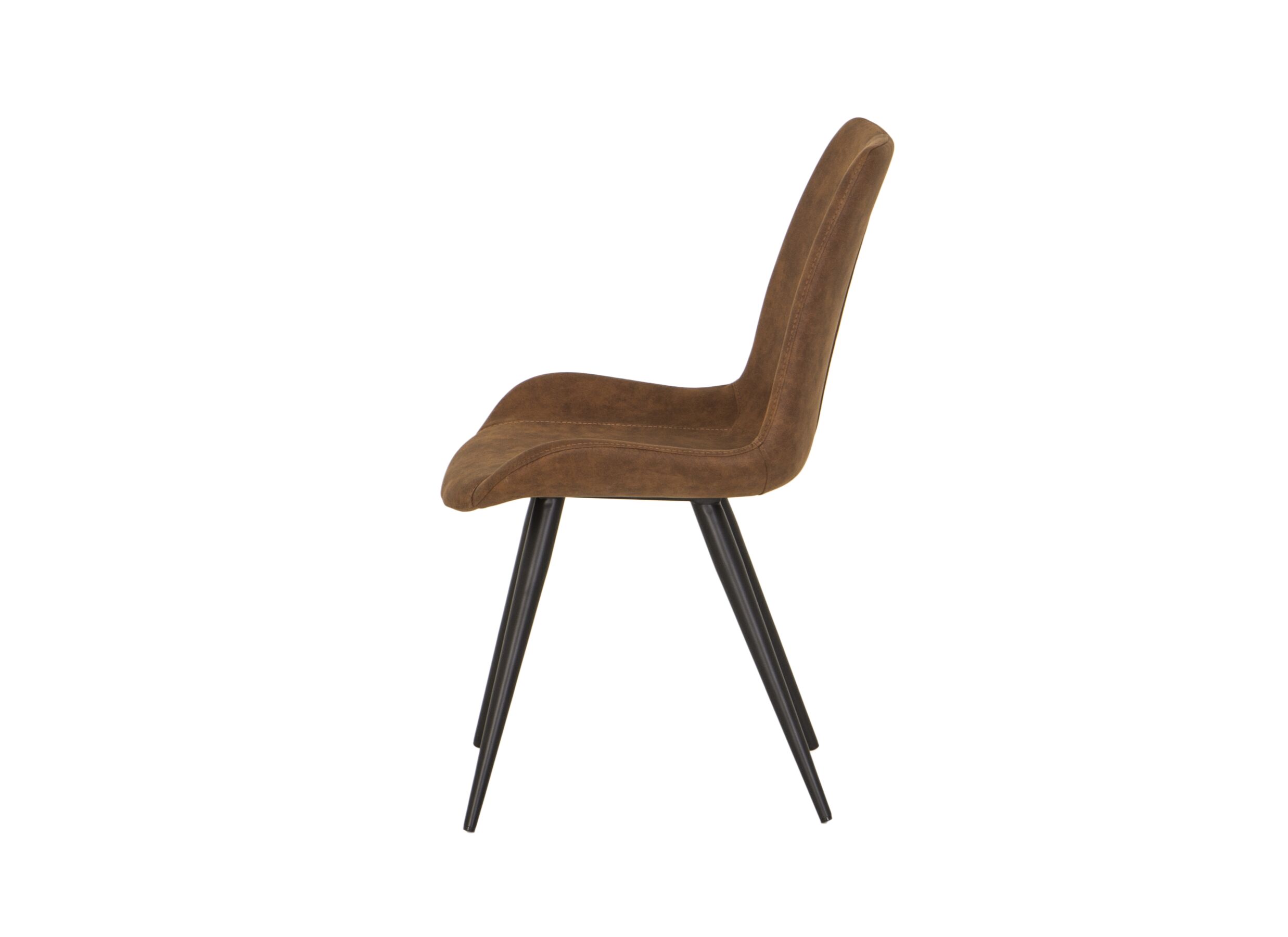 Chaise Fuel 52x60x85,5cm - acier - marron