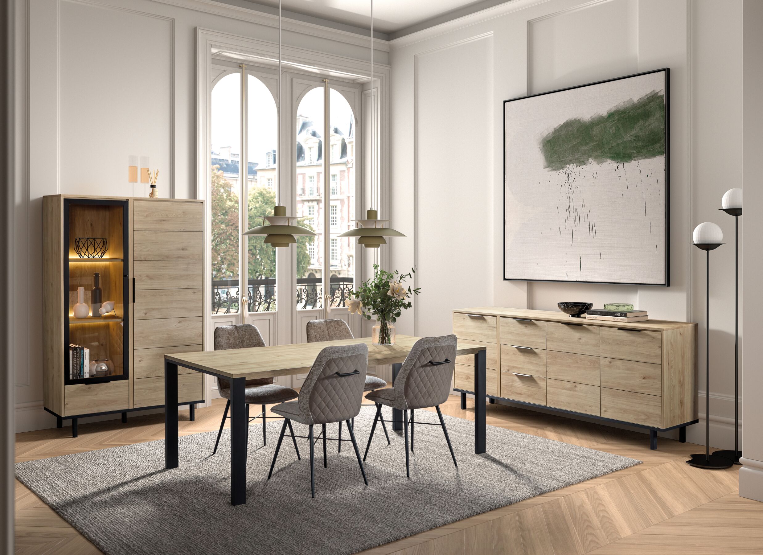 Sfeerfoto - Dressoir Toby 230cm - decor - castella oak