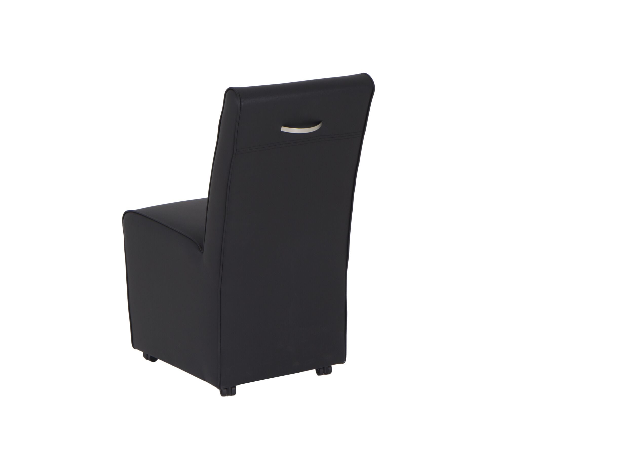 Stoel Omega 50x57x95cm - lederlook - zwart
