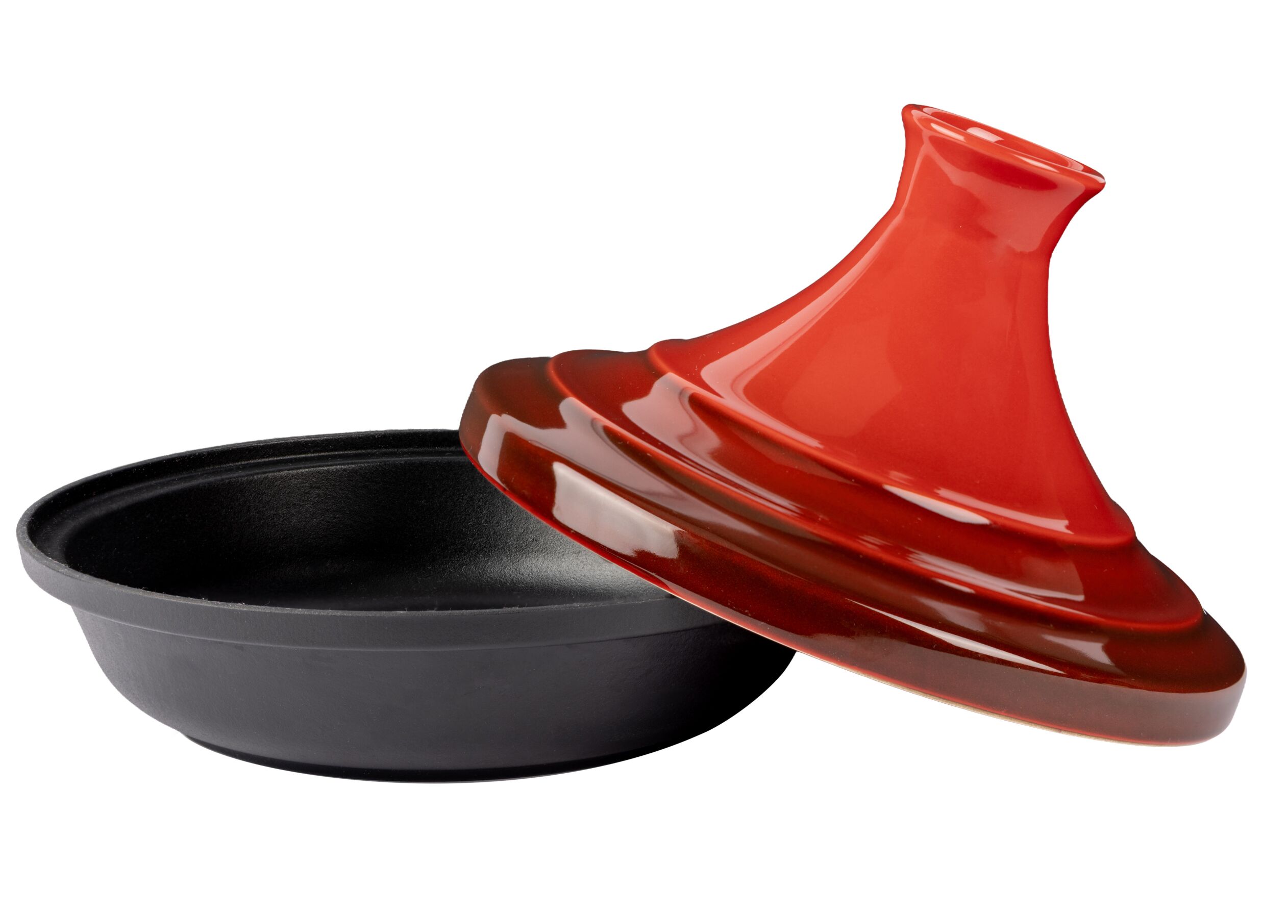 Overzichtsfoto - Tajine Fontestic Ø28,5 - gietijzer - traditioneel rood
