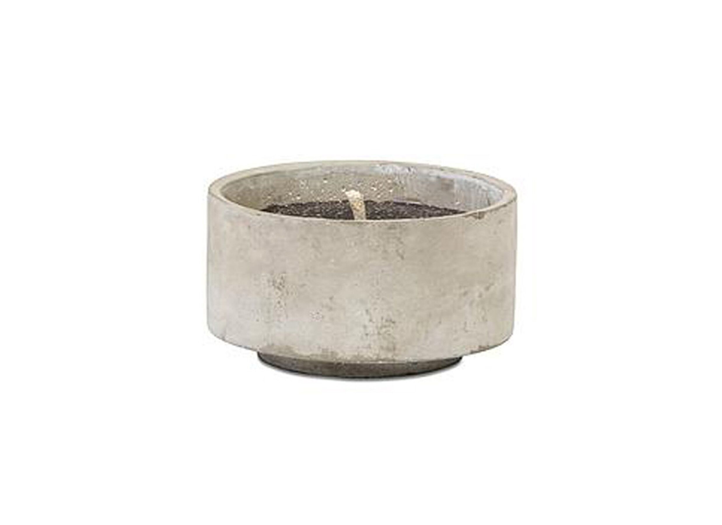 Kaarsenhouder beton Ø18x10cm - terracotta - grijs - Porte-bougie béton Ø18x10cm - terra cotta - gris