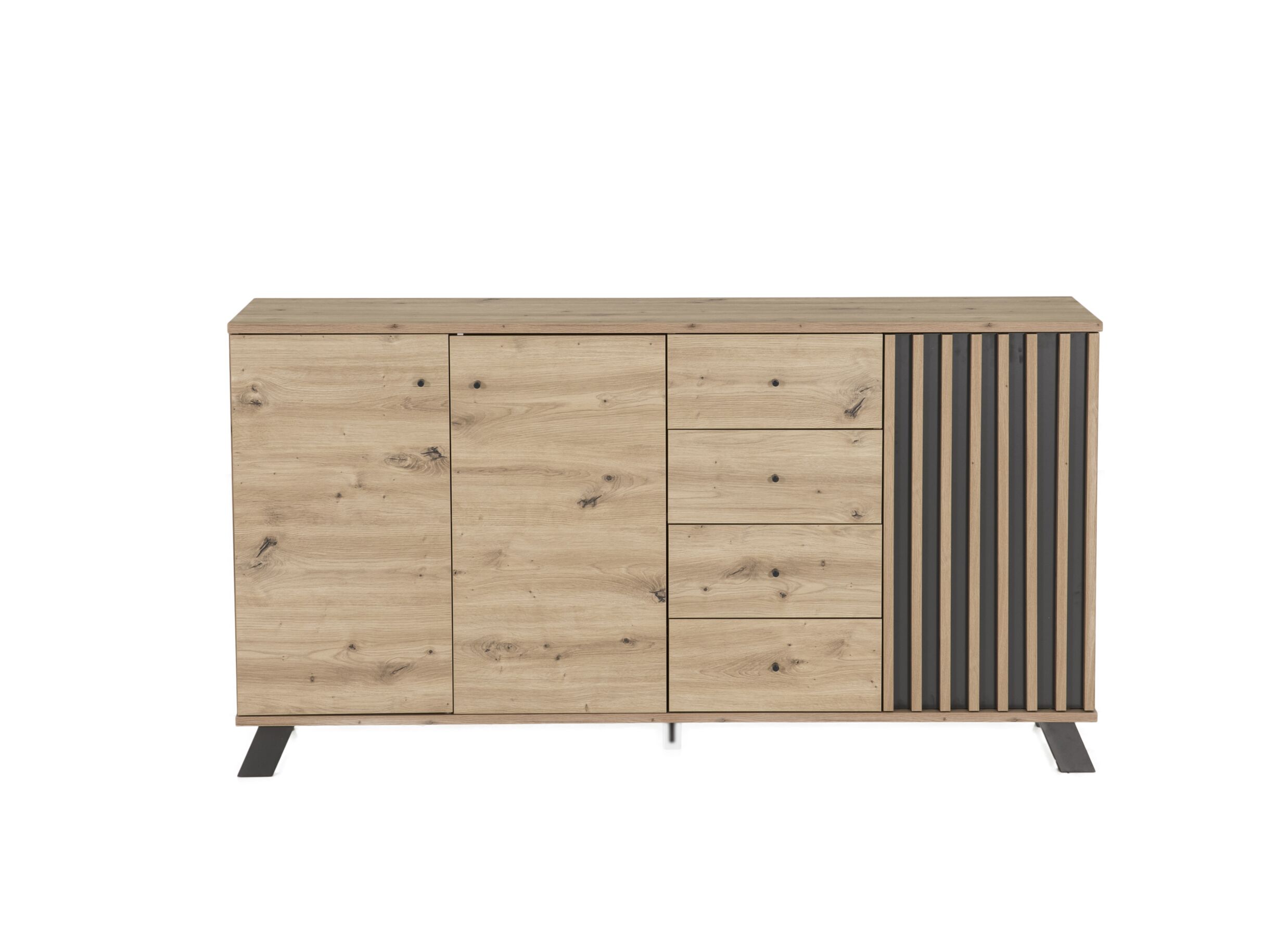 Aperçu - Buffet Medan 165cm - décor - chêne artisanal