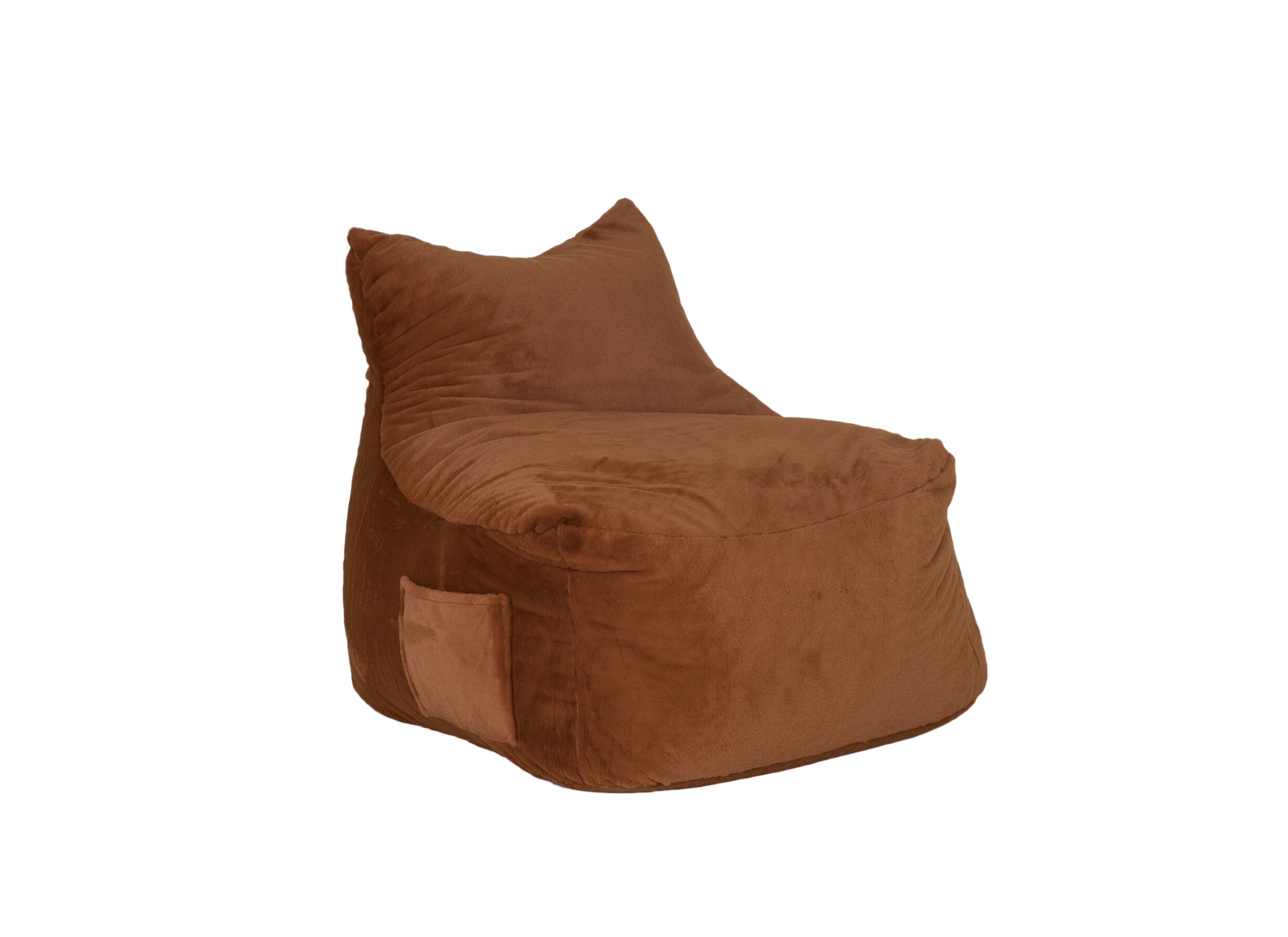 Pouf poire Karina tissu orange - Pouf poire Karina tissu orange