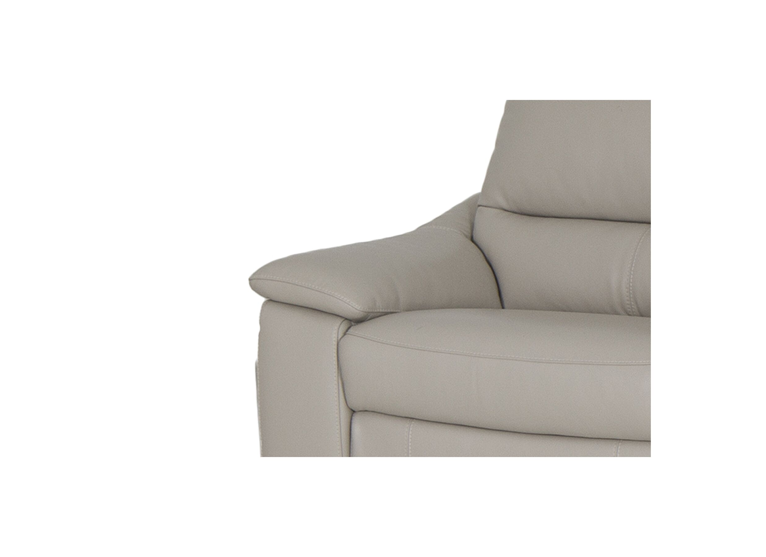 Detailfoto - Zetel Elegy 2-zit - leder - grijs
