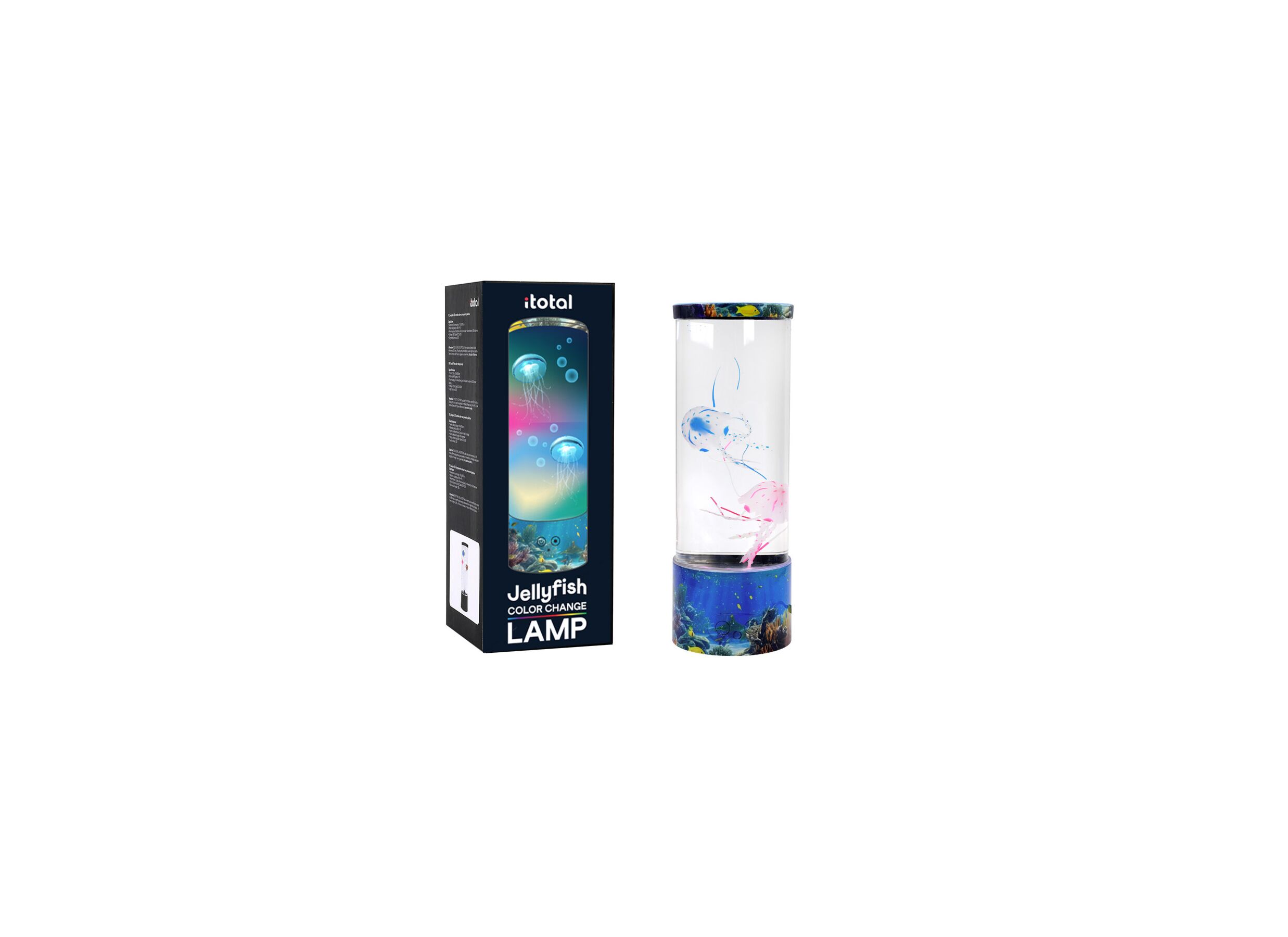 Hoofdfoto - LED lamp Jellyfish H30cm - kunststof & glas - multicolor