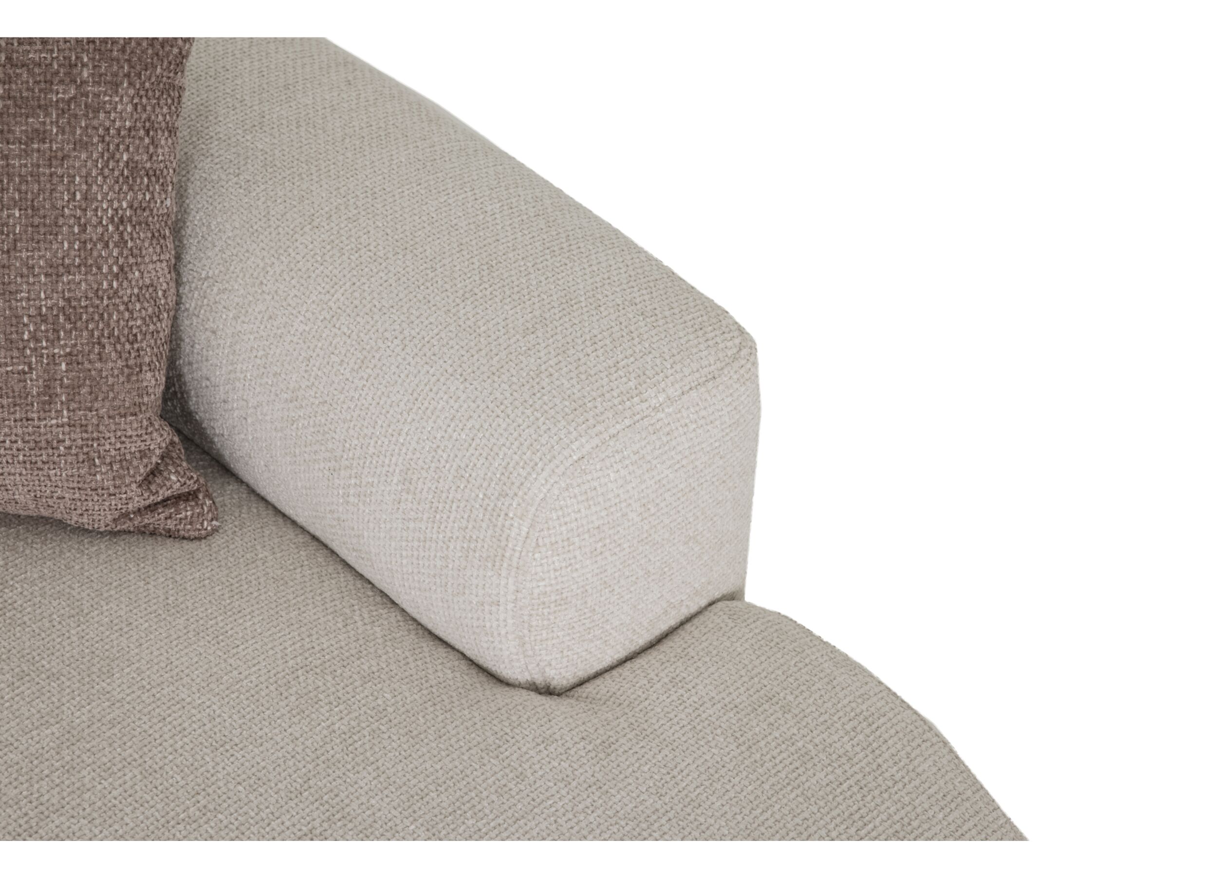 Hoeksalon Liva 325x161cm - stof - wit