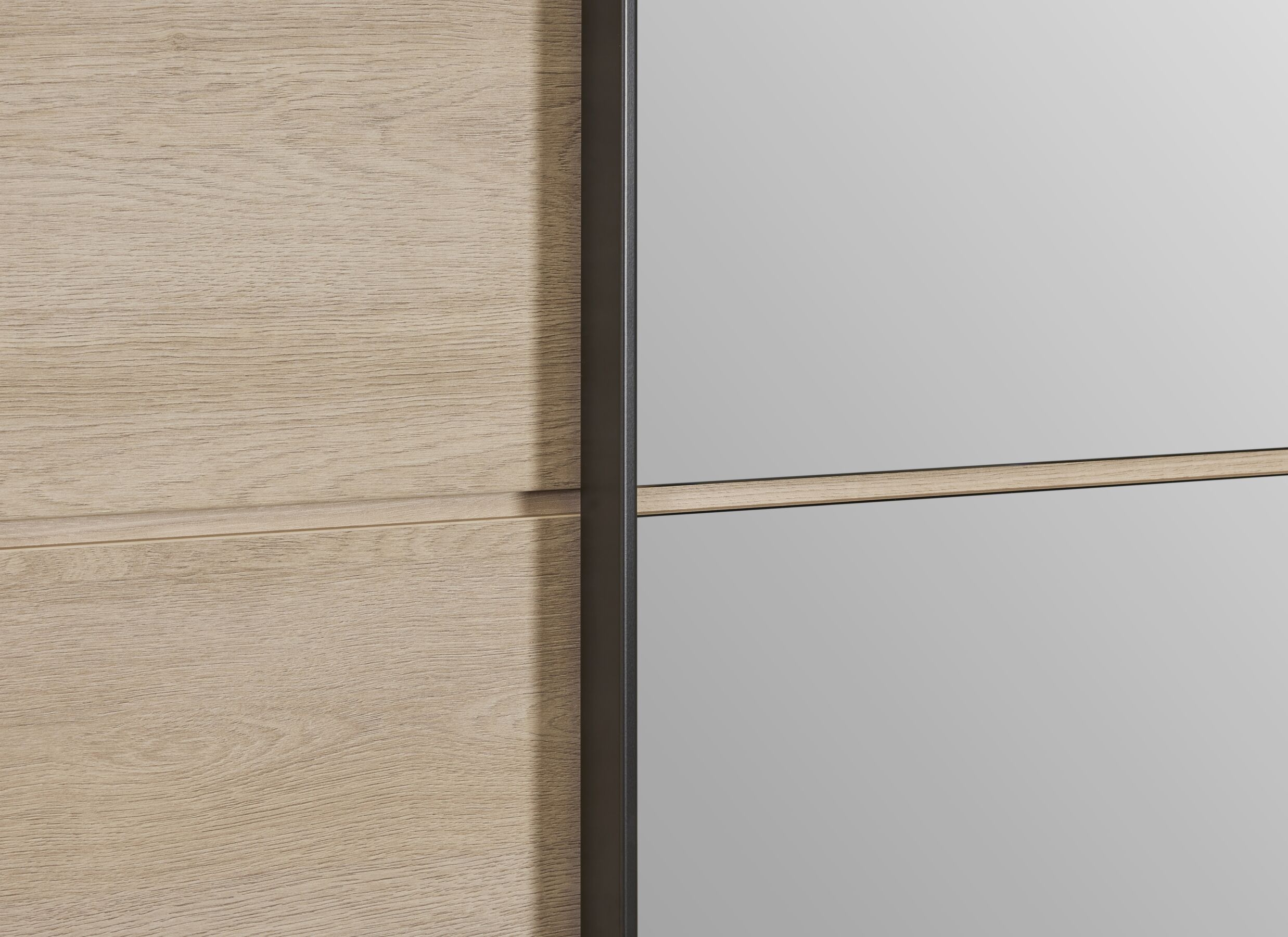 Detailfoto - Schuifdeurkast Udine I 253cm - decor - urban oak