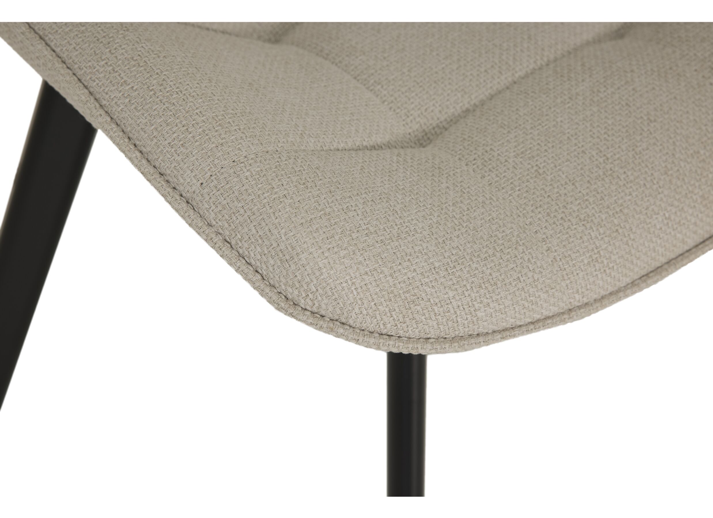Detailfoto - Stoel Gunner 52x60,5x85cm - polyestervezel - beige