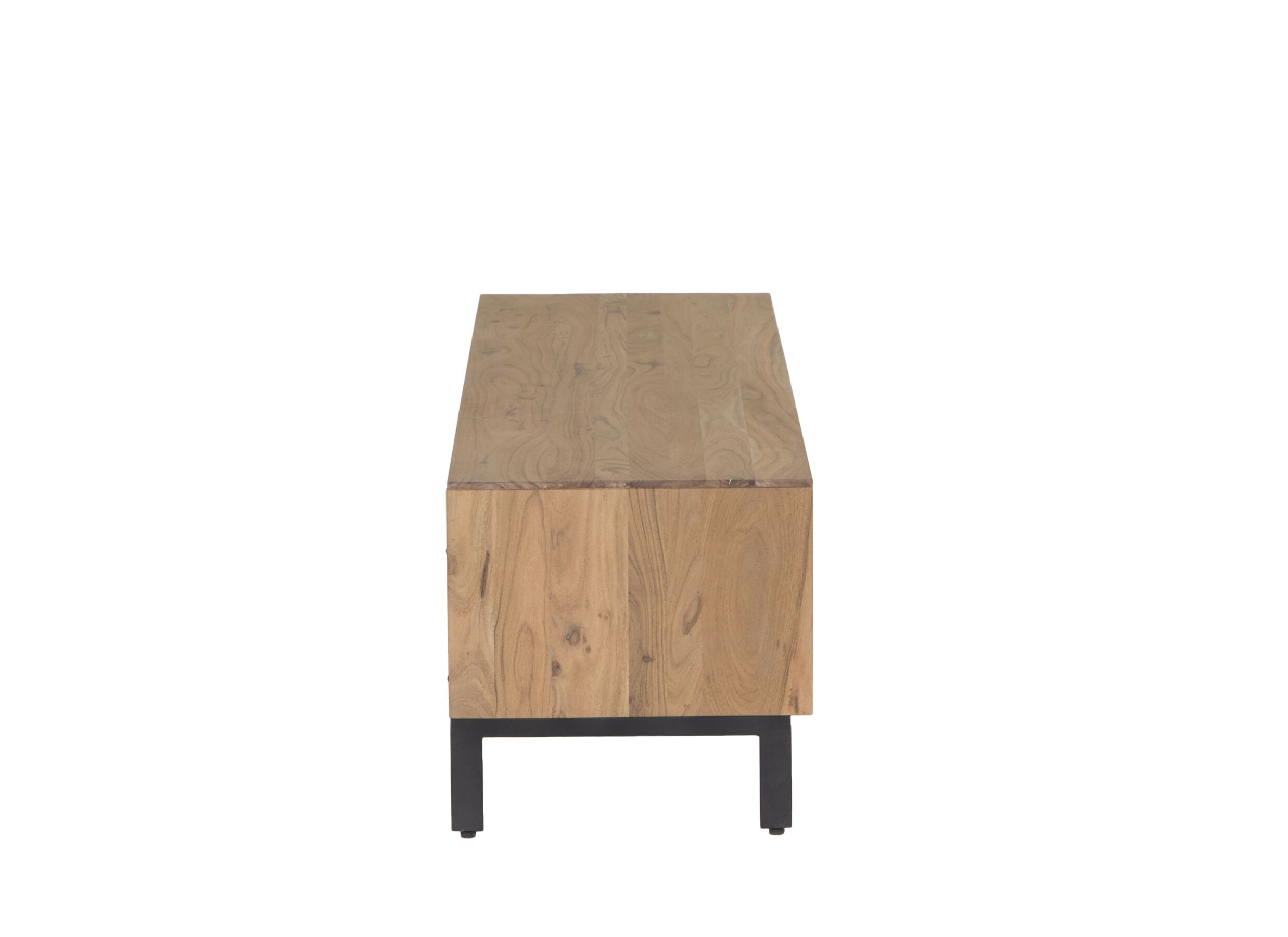 Meuble TV Aquilano 145cm - acacia massif - naturel