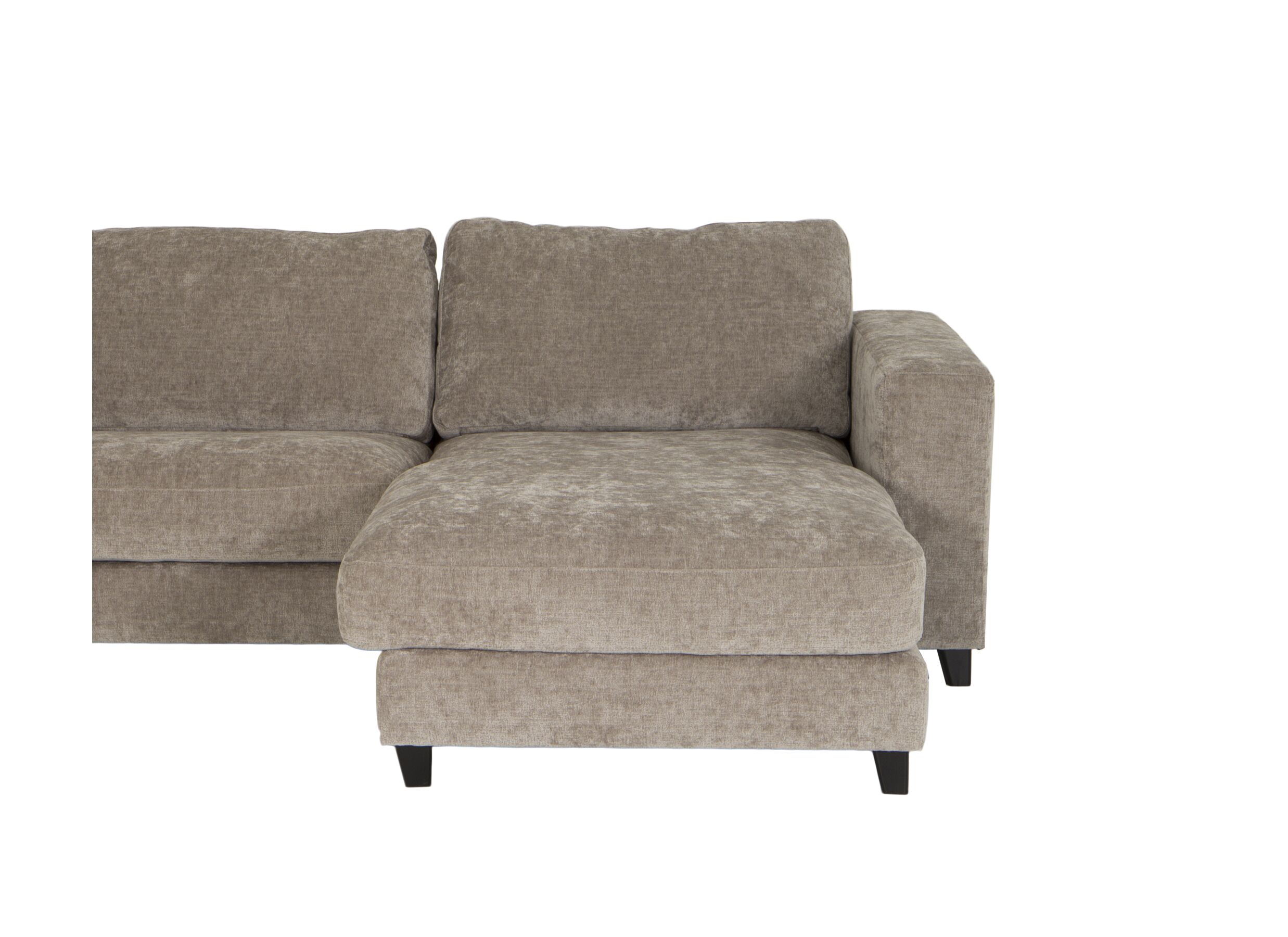 Detailfoto - Hoeksalon Larvik 410x228cm - stof - beige