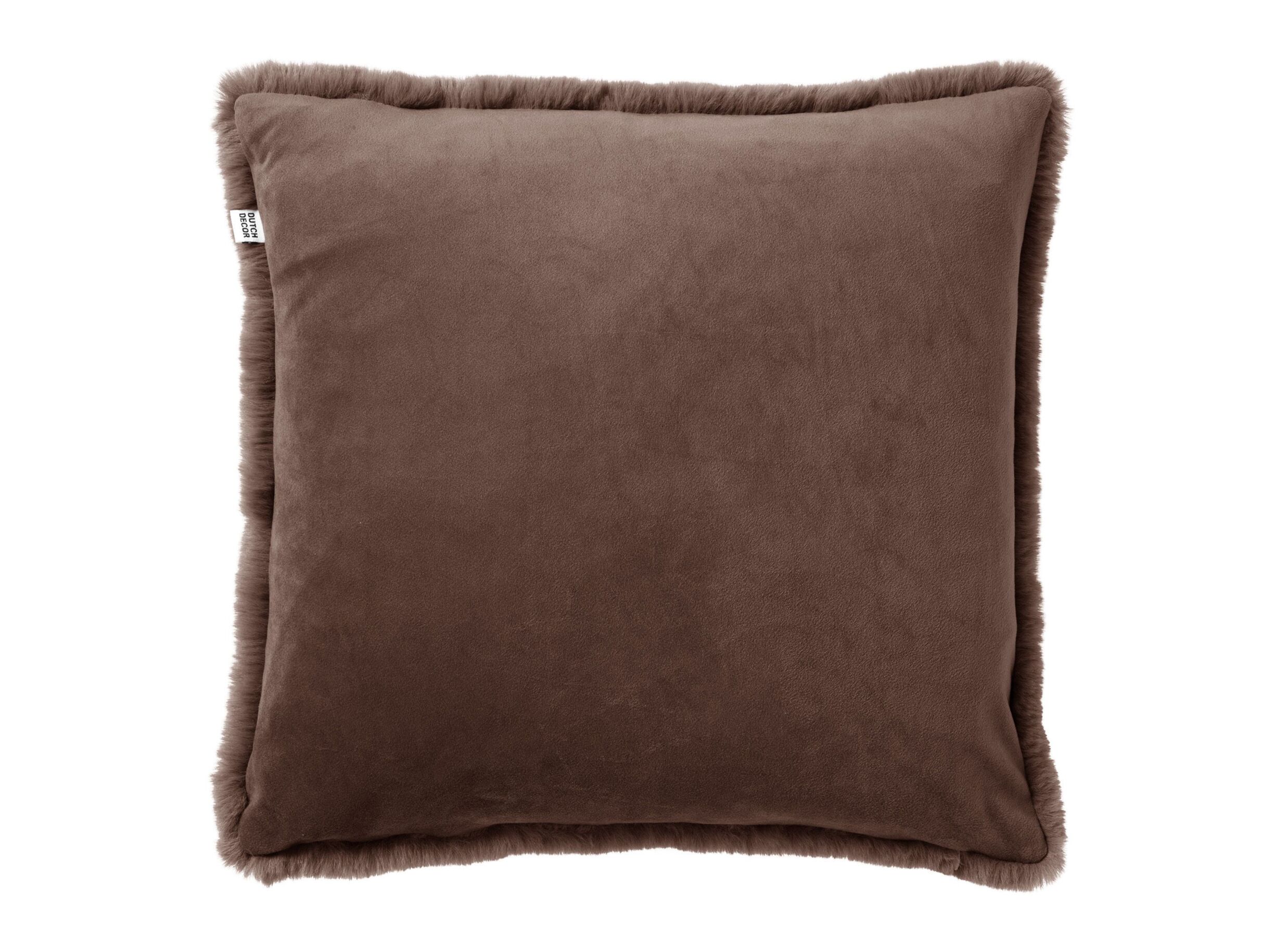 Aperçu - Coussin Zaya 45x45cm - polyester - chocolat martini