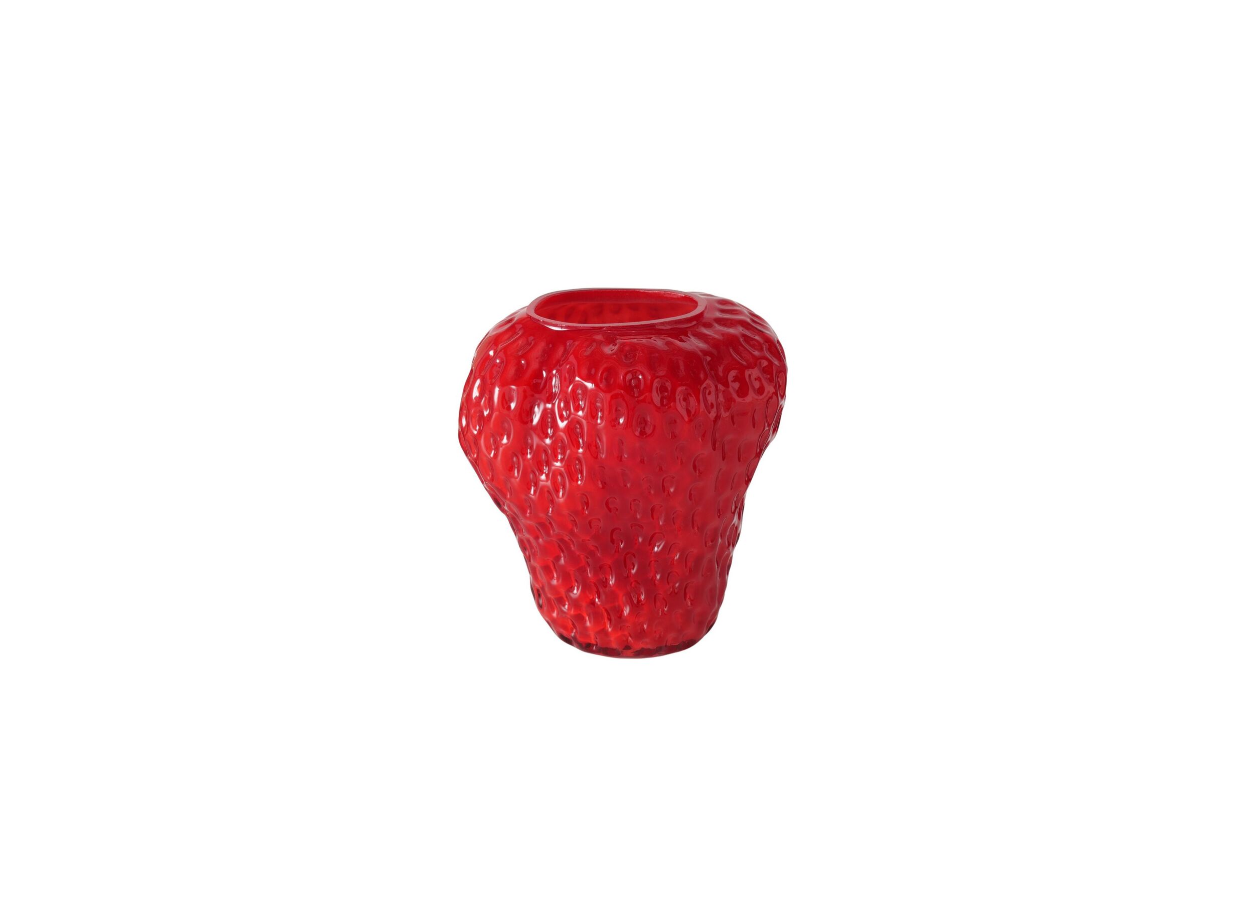 Plus Important - Vase Senga H20cm - verre - rouge