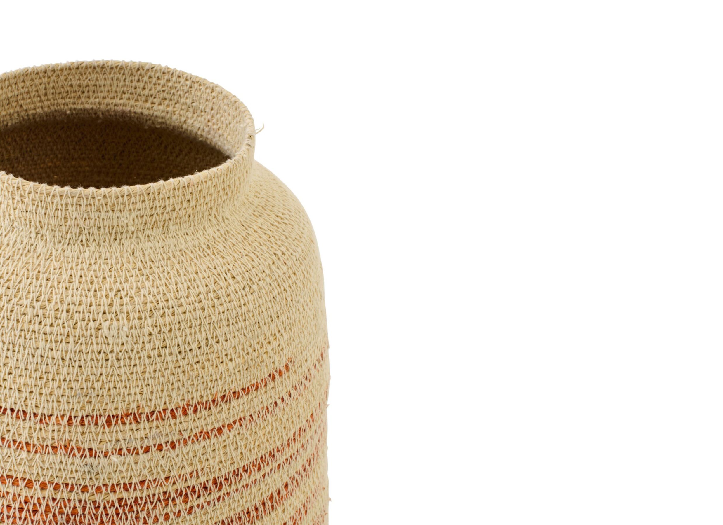 Detail - Panier H29cm - herbier marin - naturel