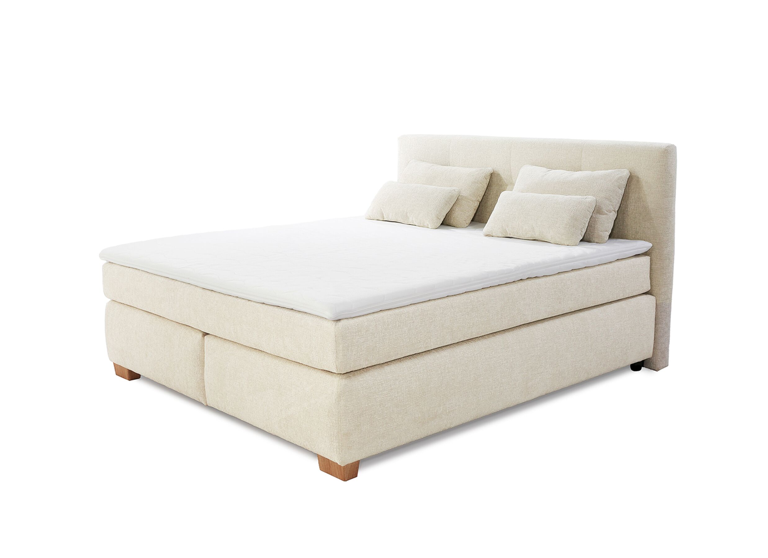 Hoofdfoto - Boxspring Ulla 180x200cm - stof - beige