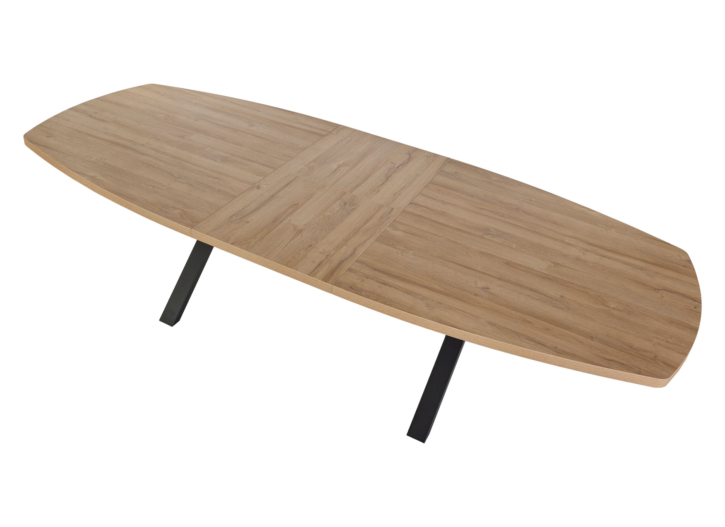 Aperçu - Table TF2415 200/250x100cm - mélamine - virginia oak