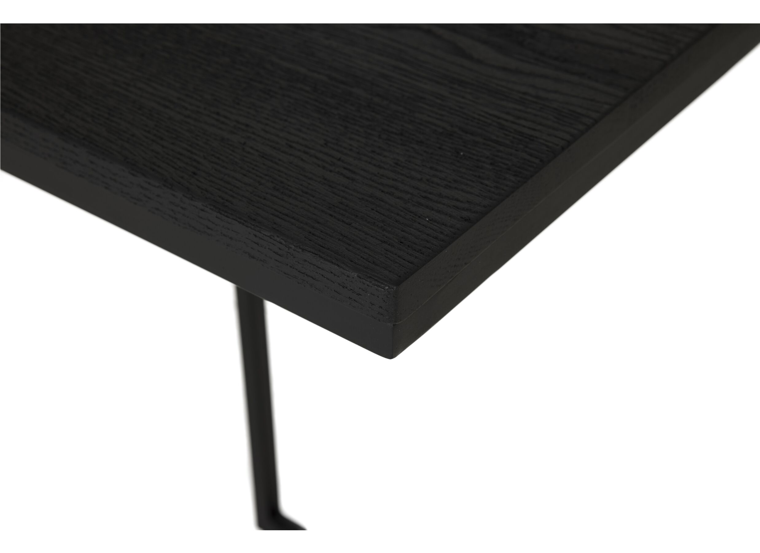 Detail - Table d'appoint Lucifer 40x33,3cm chêne massif noir