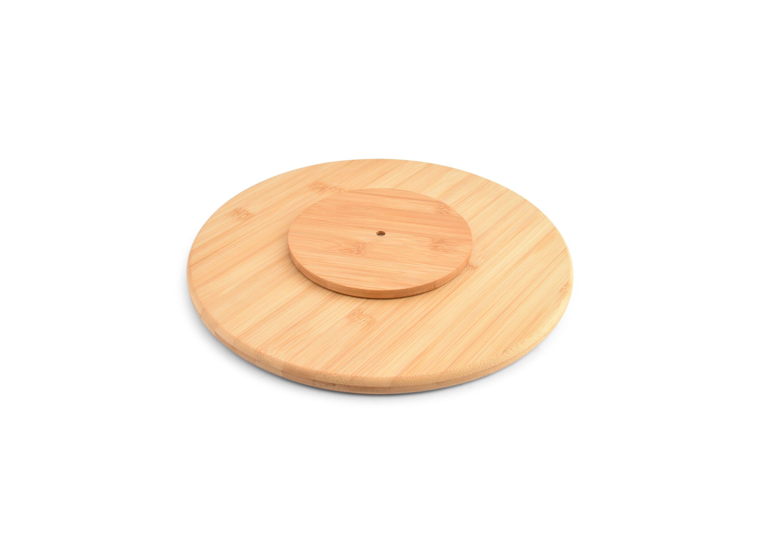 Detail - Plateau tournant ONA Bamboo Ø33cm - MDF - marron