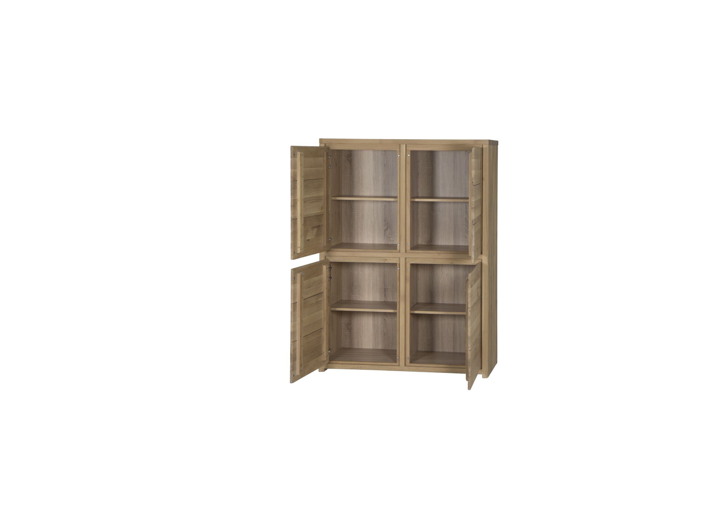 Meuble Bar Amarillo 125cm - chêne massif/décor - naturel