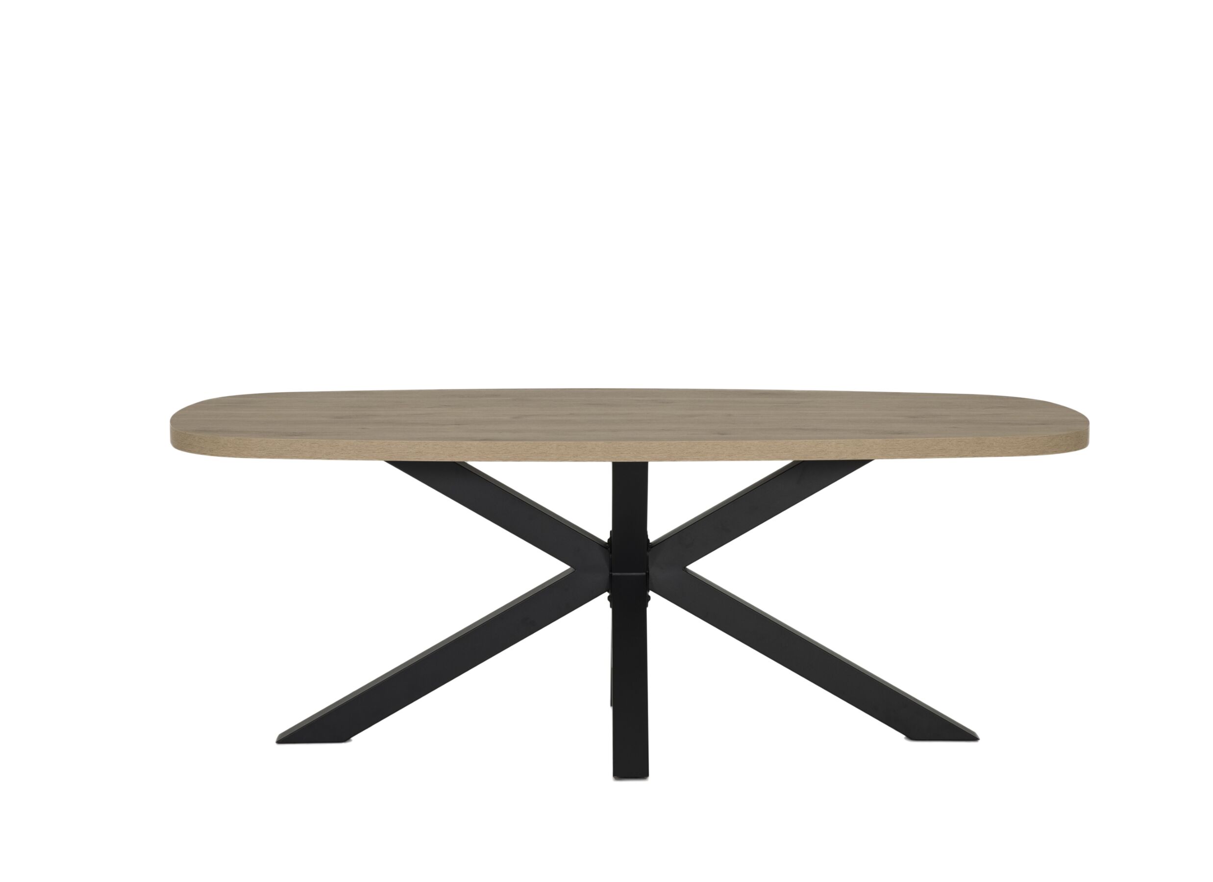 Aperçu - Table Valencia 210x100cm - mélamine - chêne clair
