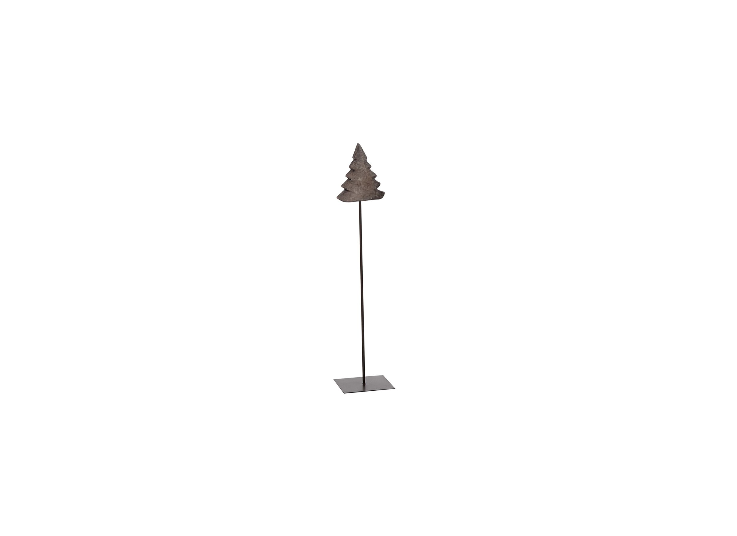 Hoofdfoto - Kerstboom op voet H115cm - hout massief & metaal - grijs/zwart