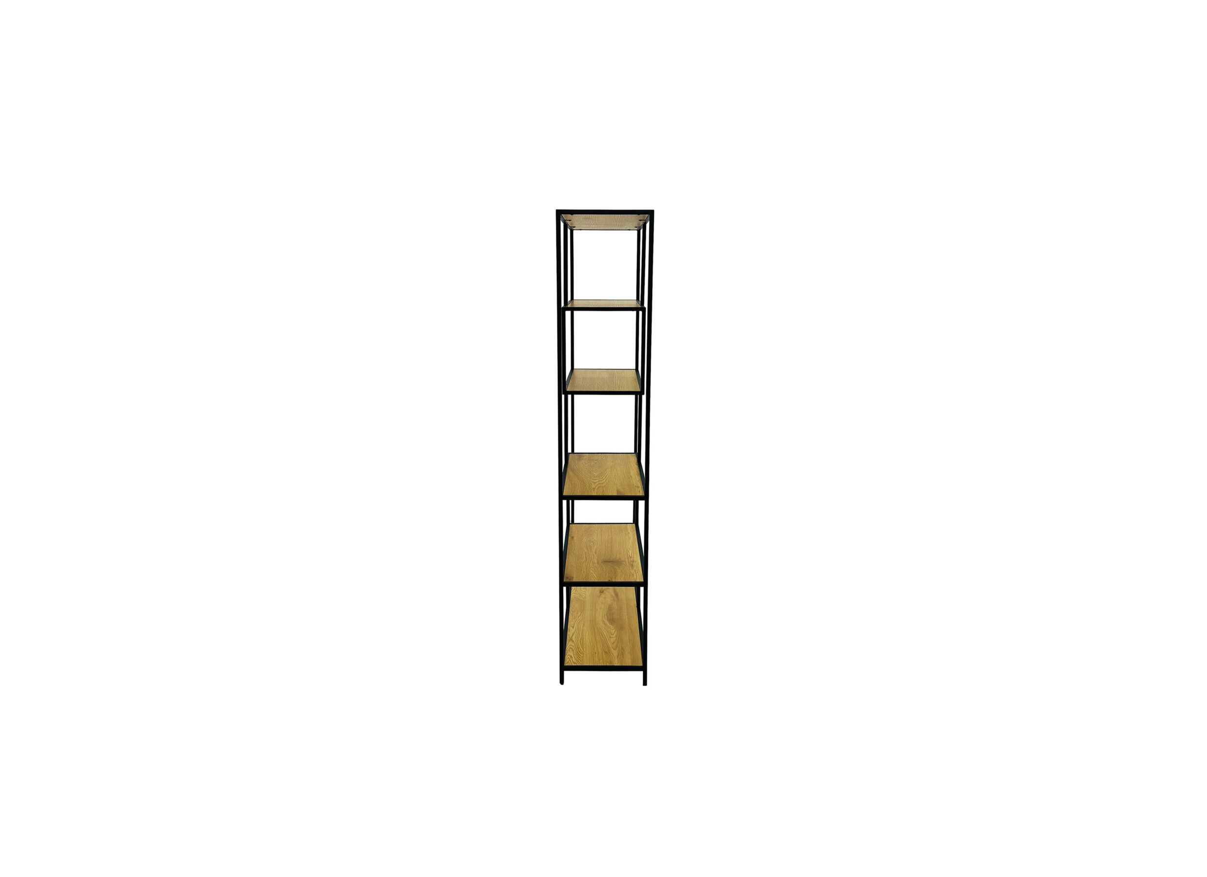 Opbergrek Tower 114x30x185cm - melamine metaal - eik