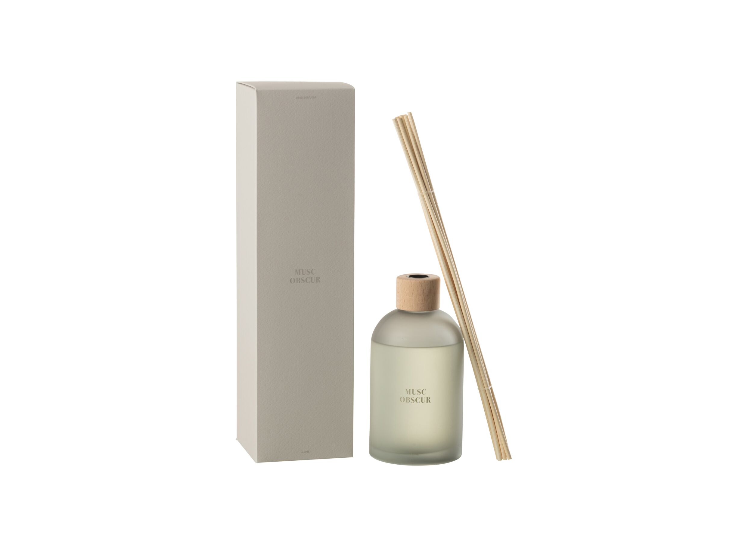 Aperçu - Bâtonnets parfumés Musc Obscur 550ml - verre - beige