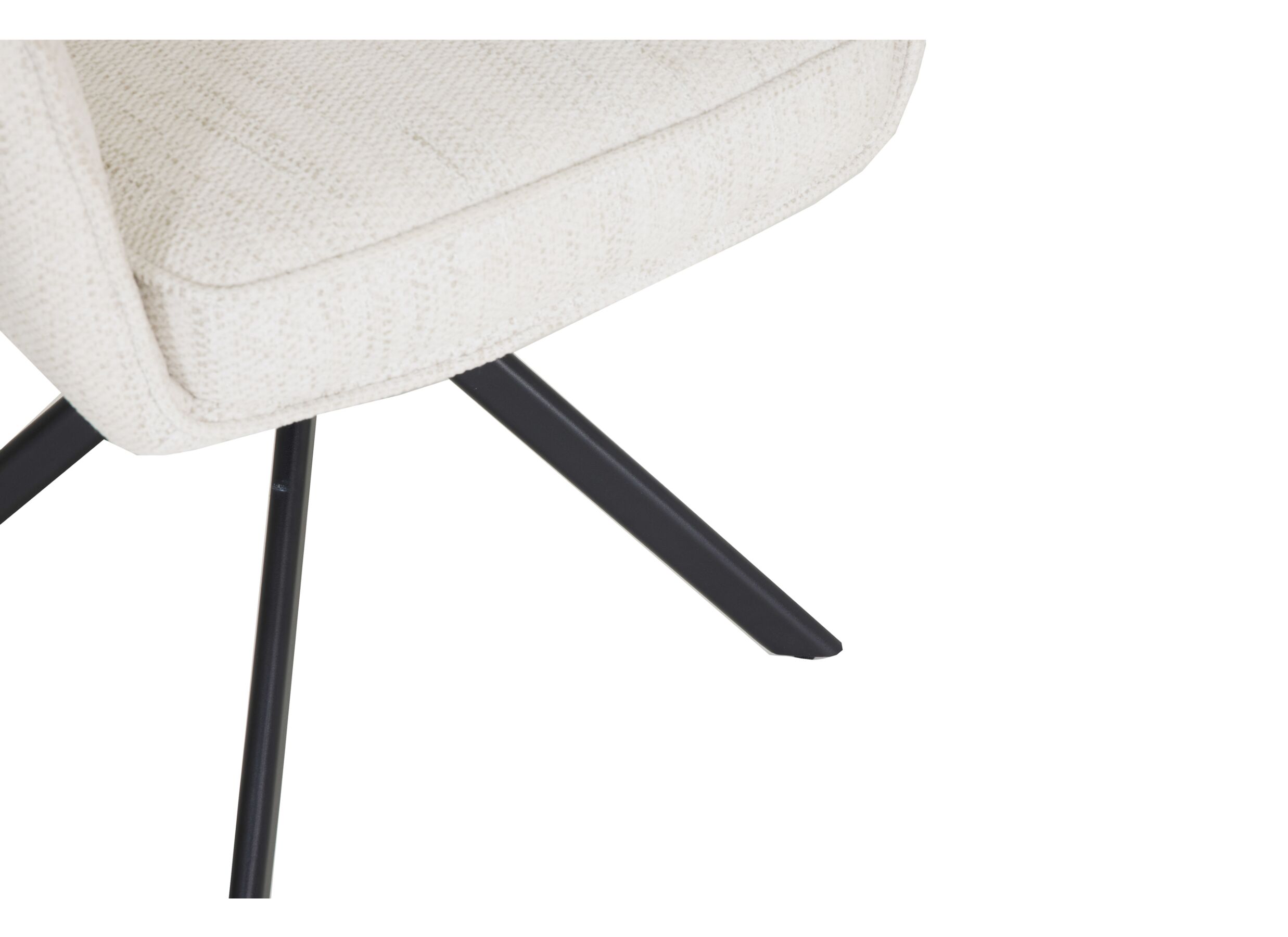 Detail - Chaise pivotante Kingsley 60x65x92,5cm - fibre polyester - beige
