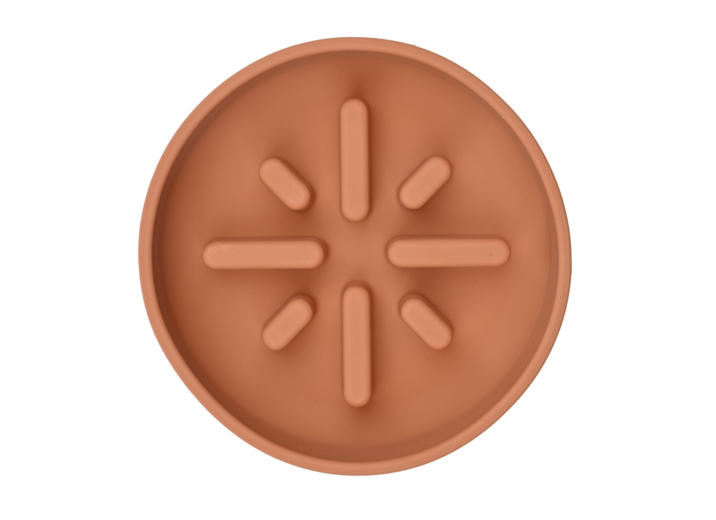Aperçu - Gamelle Sili Nourrisseur lent 700ml - silicone - terracotta