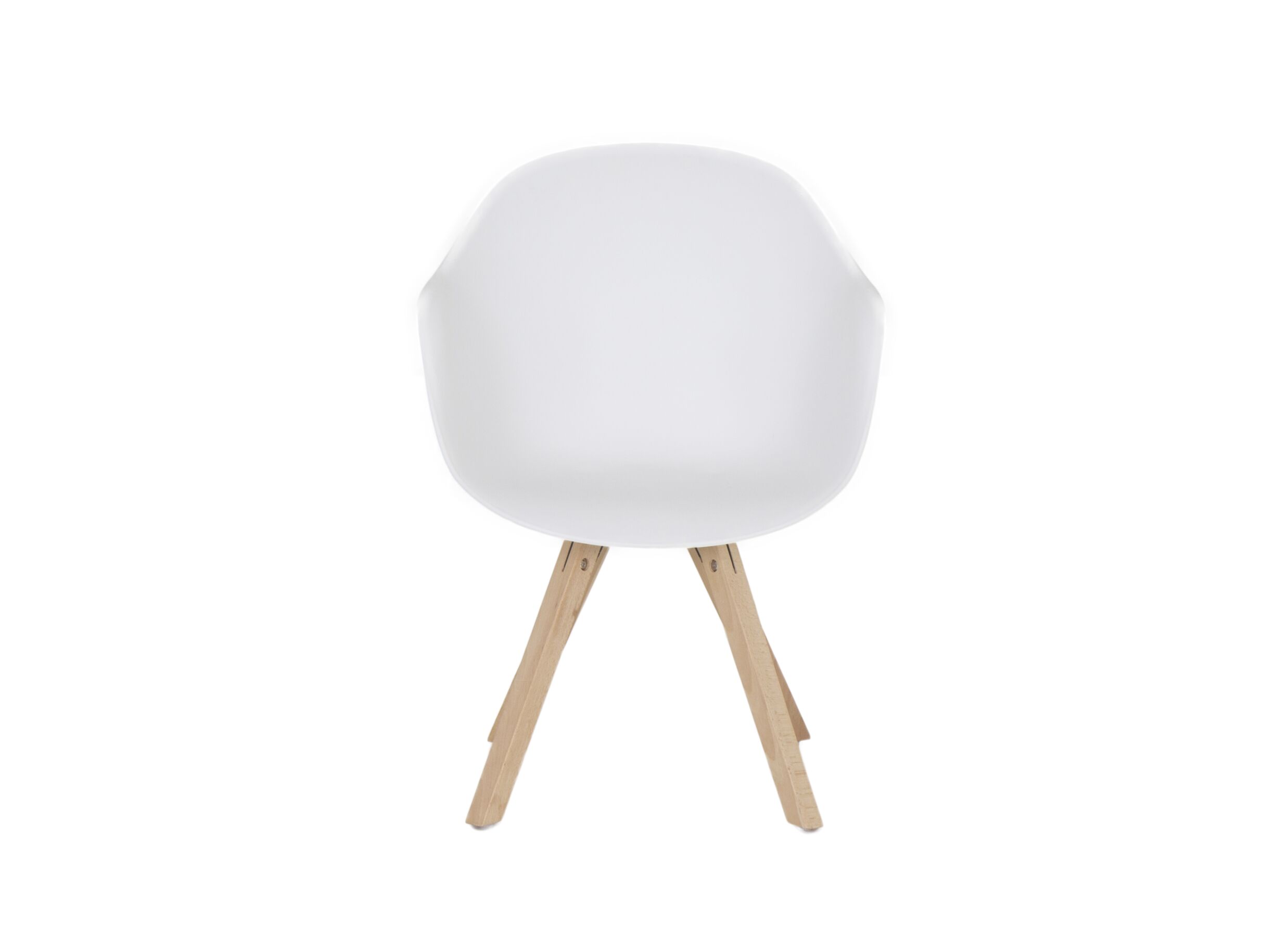 Detail - Chaise coque Kabbala synthétique blanc