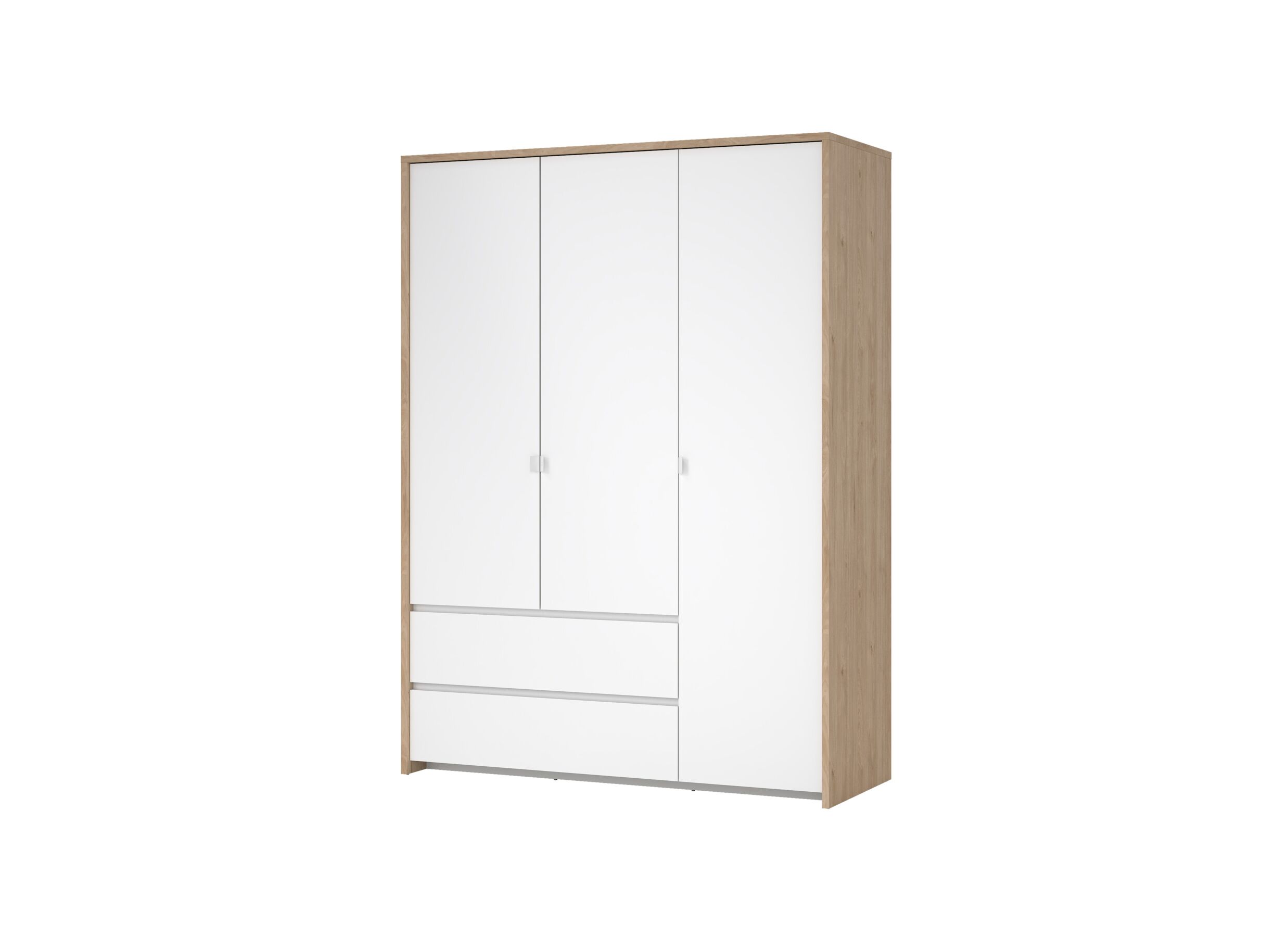 Kleerkast Next 149x58xH202cm - decor - wit & jackson hickory - Garde-robe Next 149x58xH202cm - décor - blanc & jackson hickory