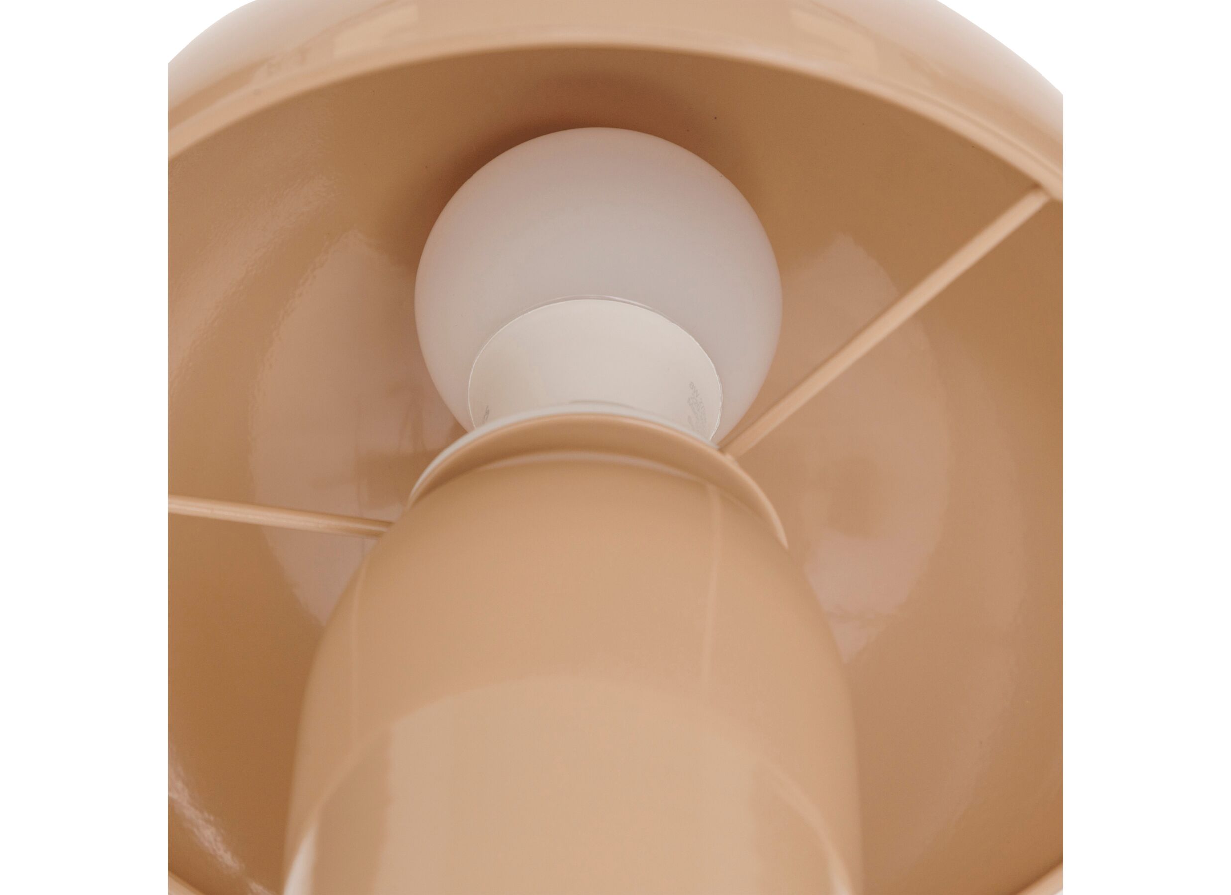 Detail - Lampe de table Champignon Lito Ø20xH24,5cm E27 - métal - terre cuite